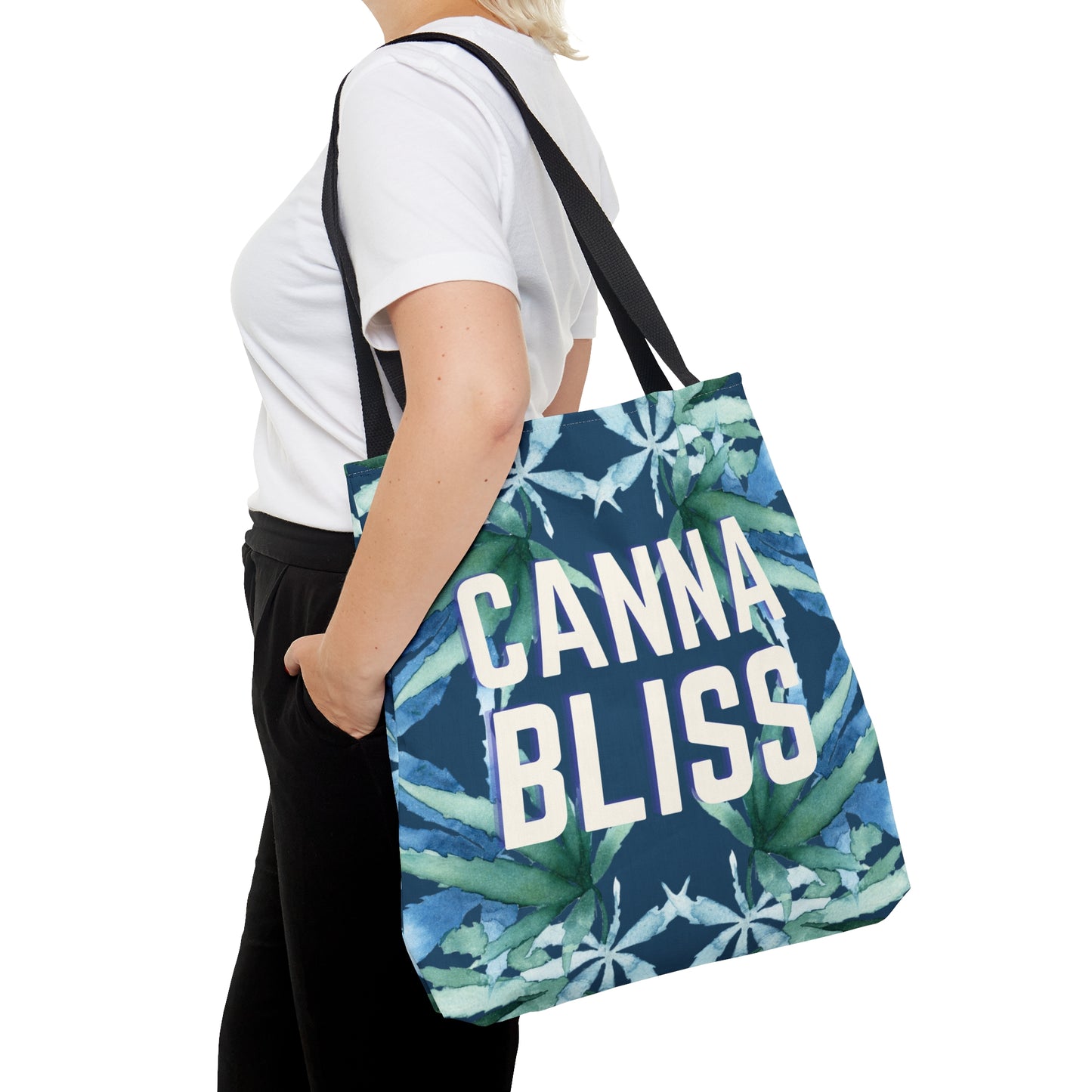 Tote Bag (3 sizes!) - Cannabliss Teal