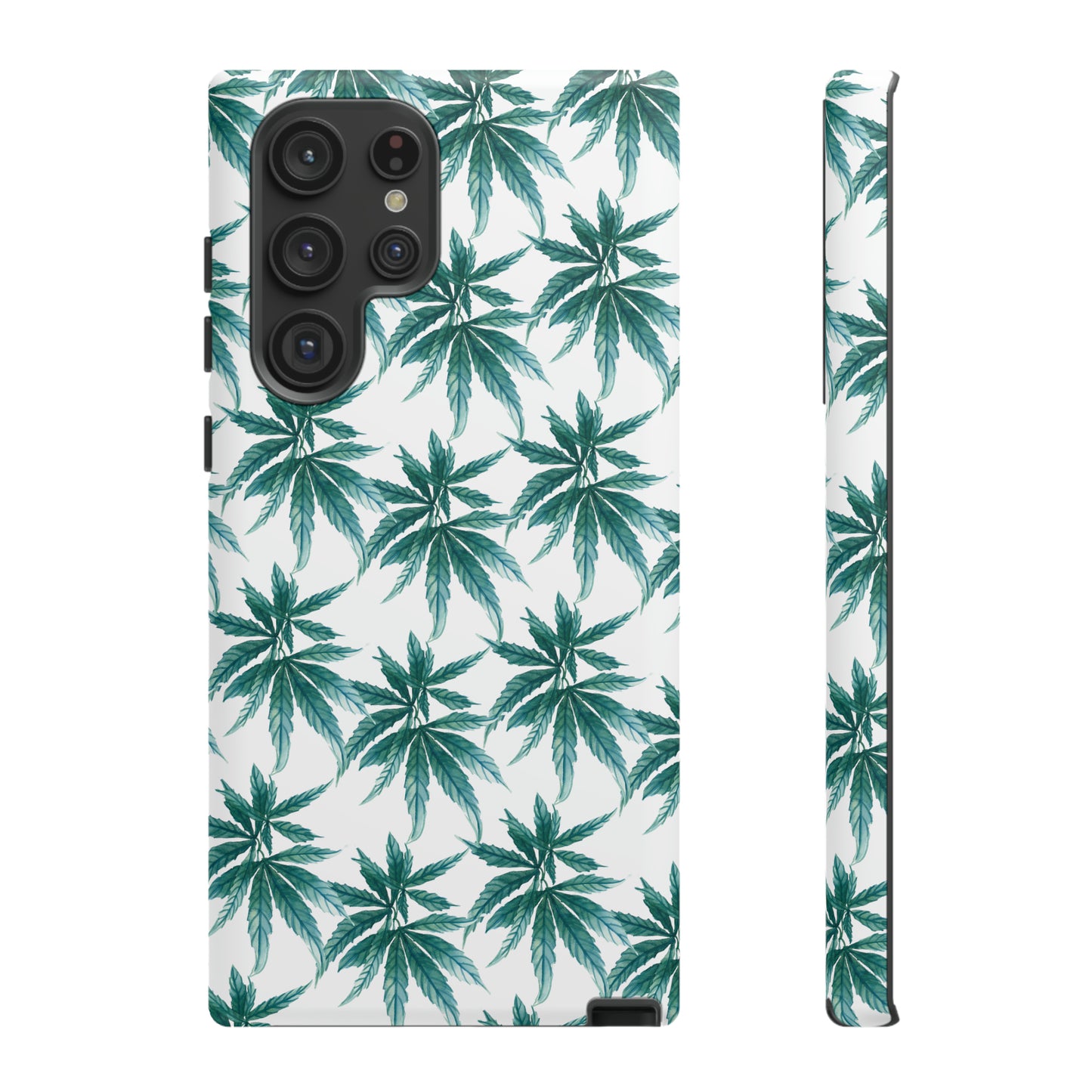 Copy of Tough Cell Phone Cases - Watercolor Cannabis Field