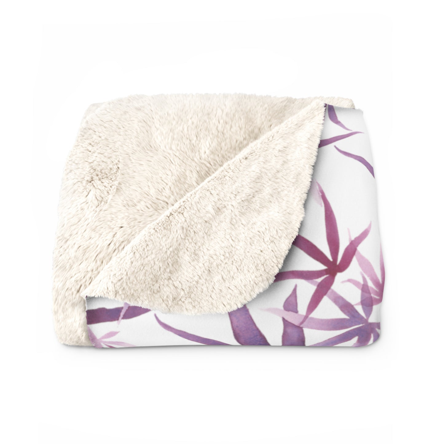 Sherpa Fleece Blanket - Orchid Dreams