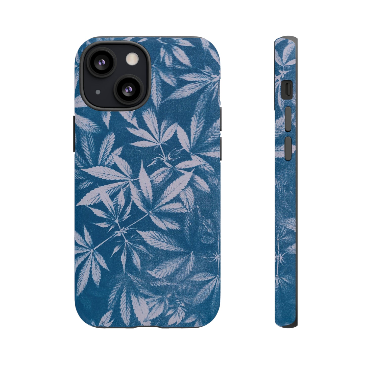 Tough Cell Phone Cases - Cyanotype on Lavender Print