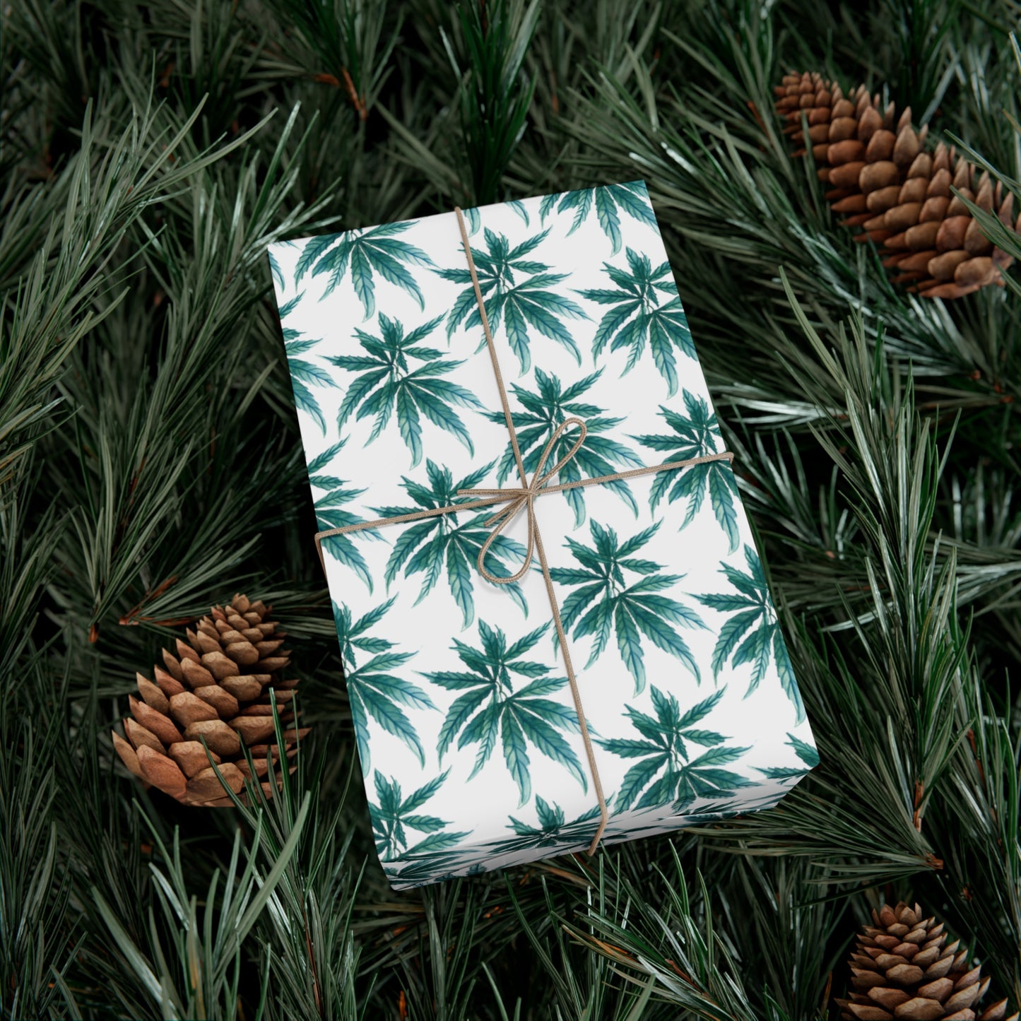 Gift Wrap Papers - Teal Dreamleaf Wrapping Paper