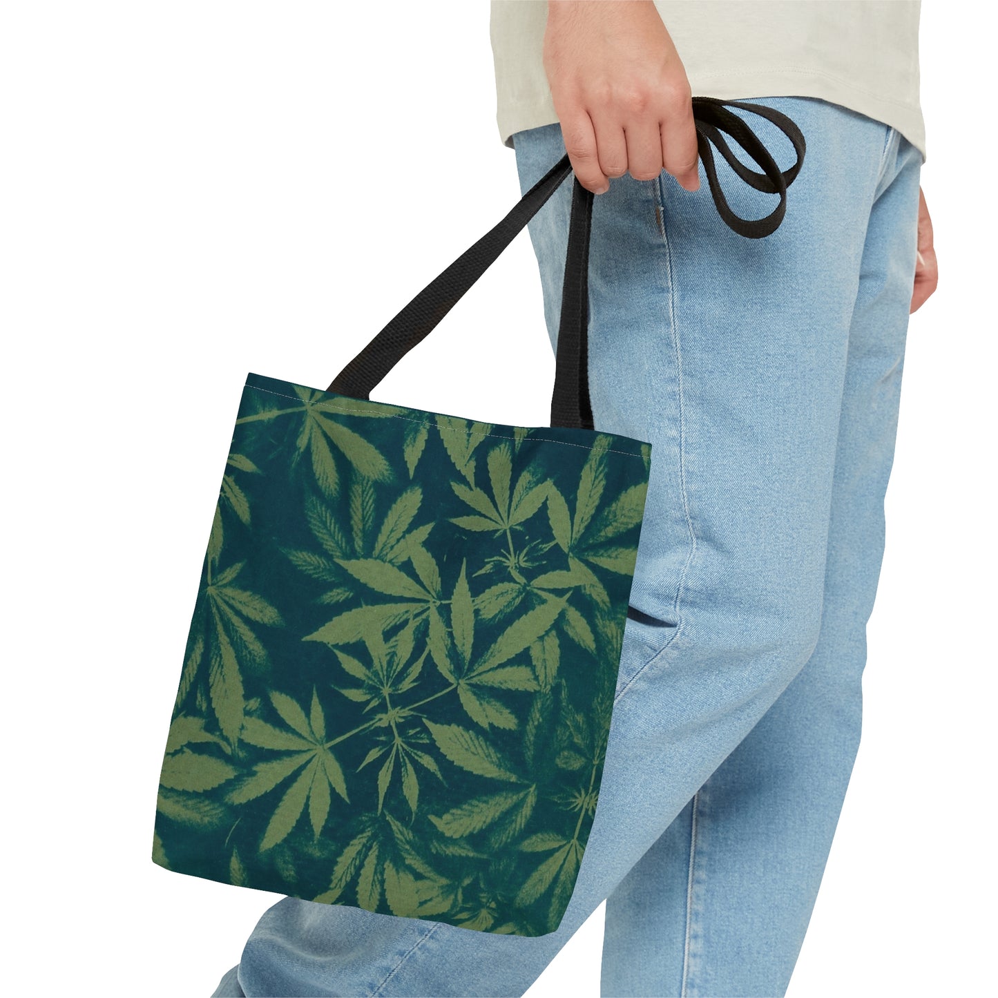 Tote Bag (3 sizes!) - Cyanotype on Green