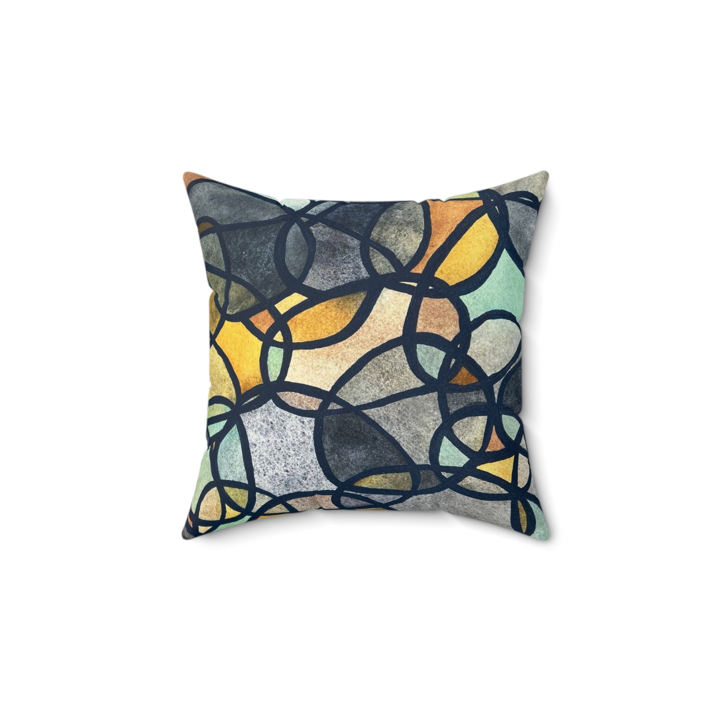 Faux Suede Square Pillow - Chromatic Connections