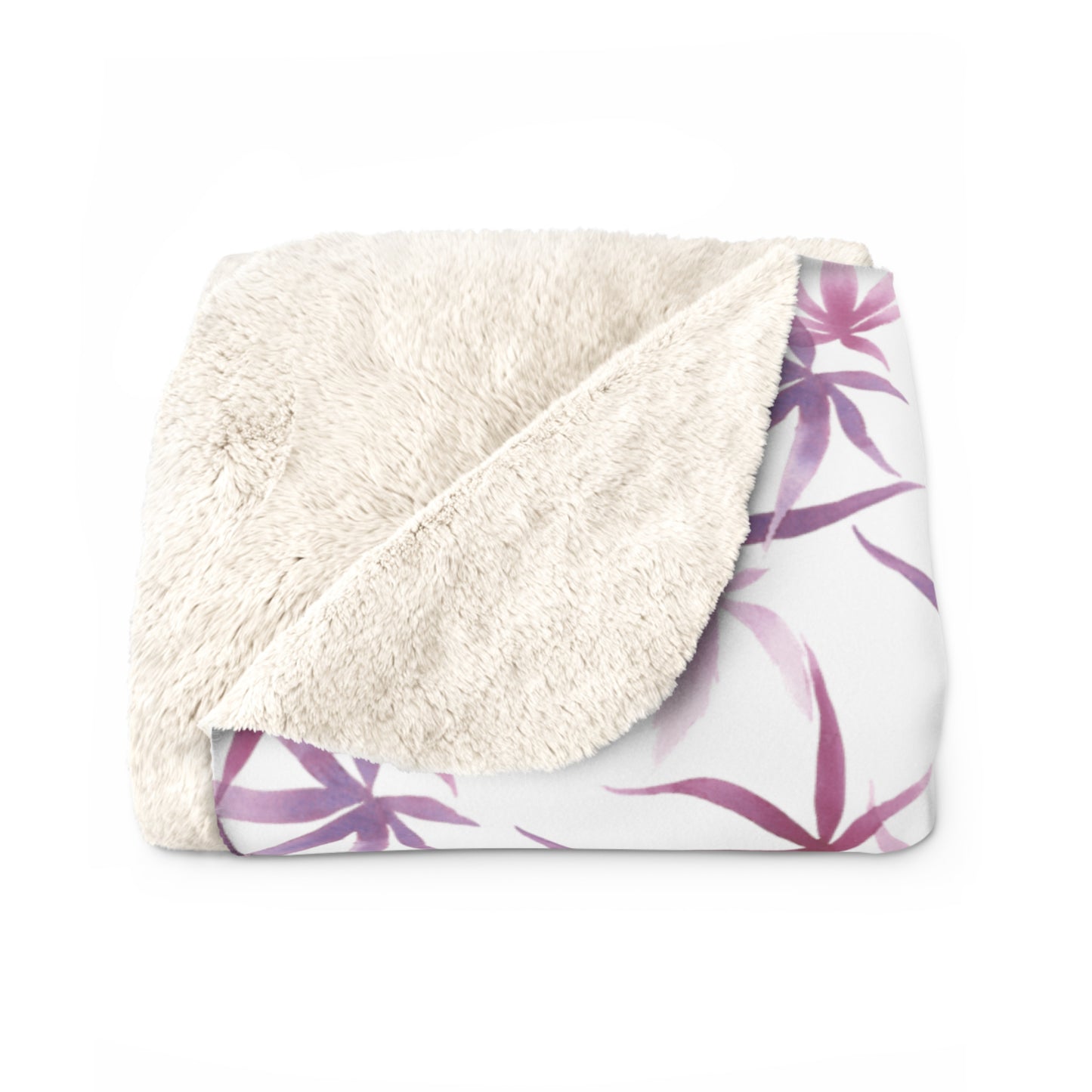 Sherpa Fleece Blanket - Orchid Dreams