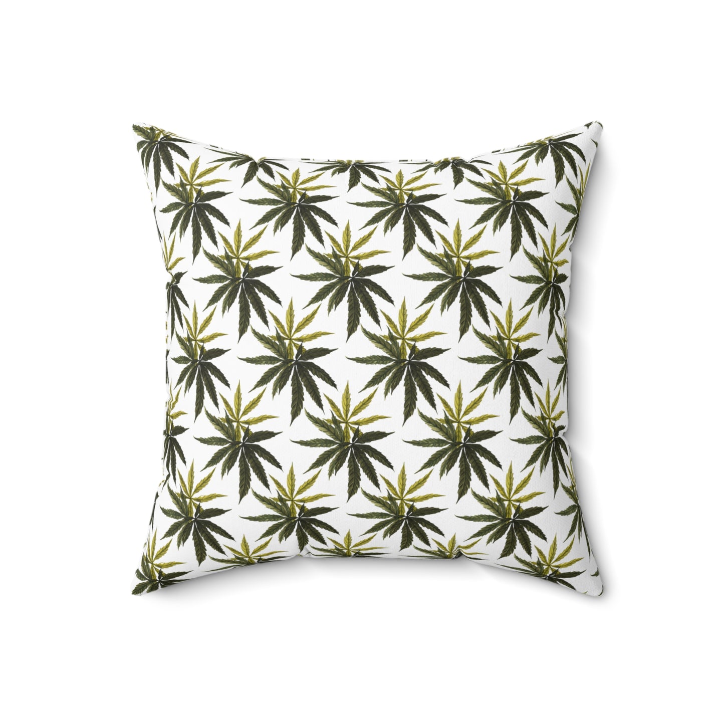 Faux Suede Square Pillow - Olive Smoke