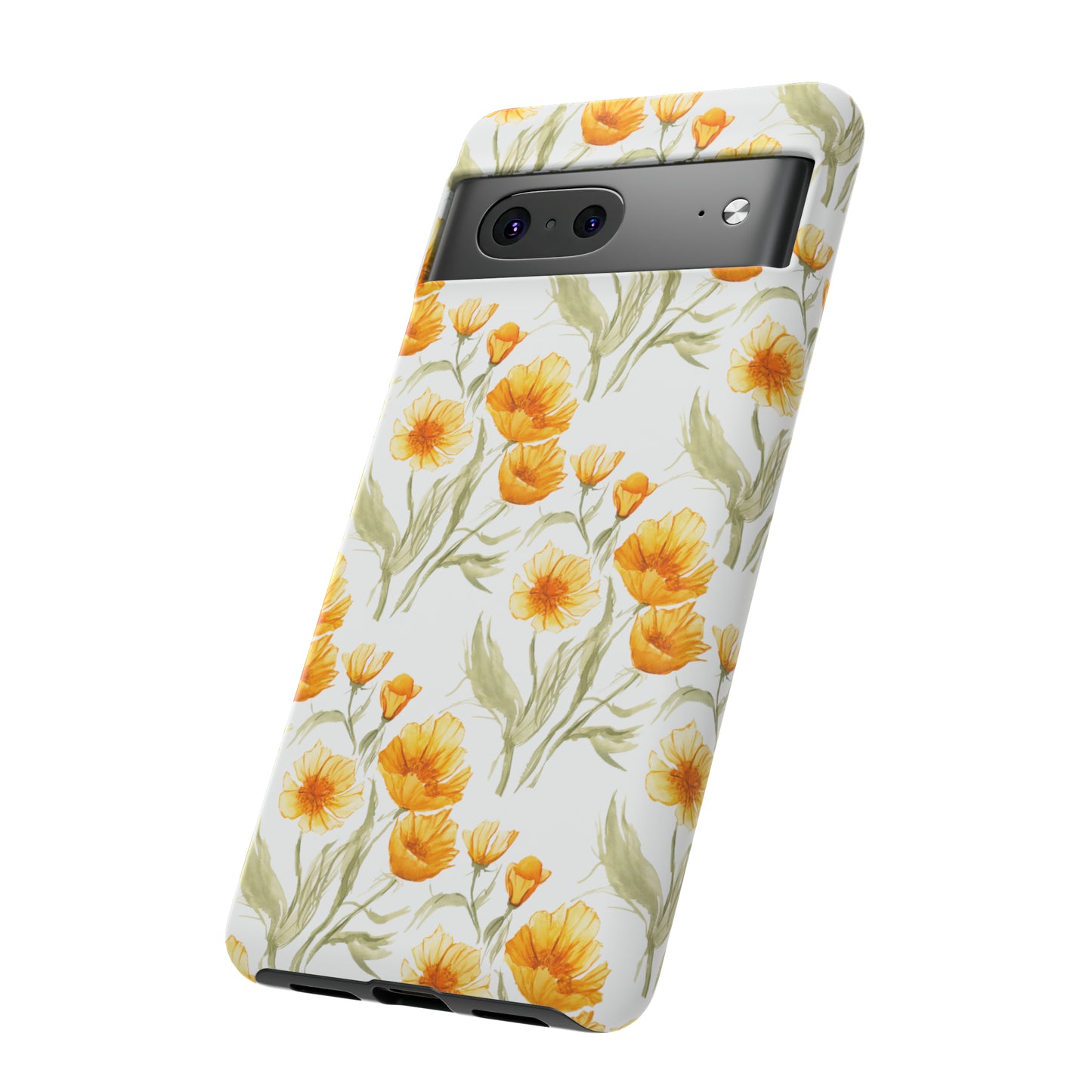 Tough Cell Phone Cases - Golden Poppies Print