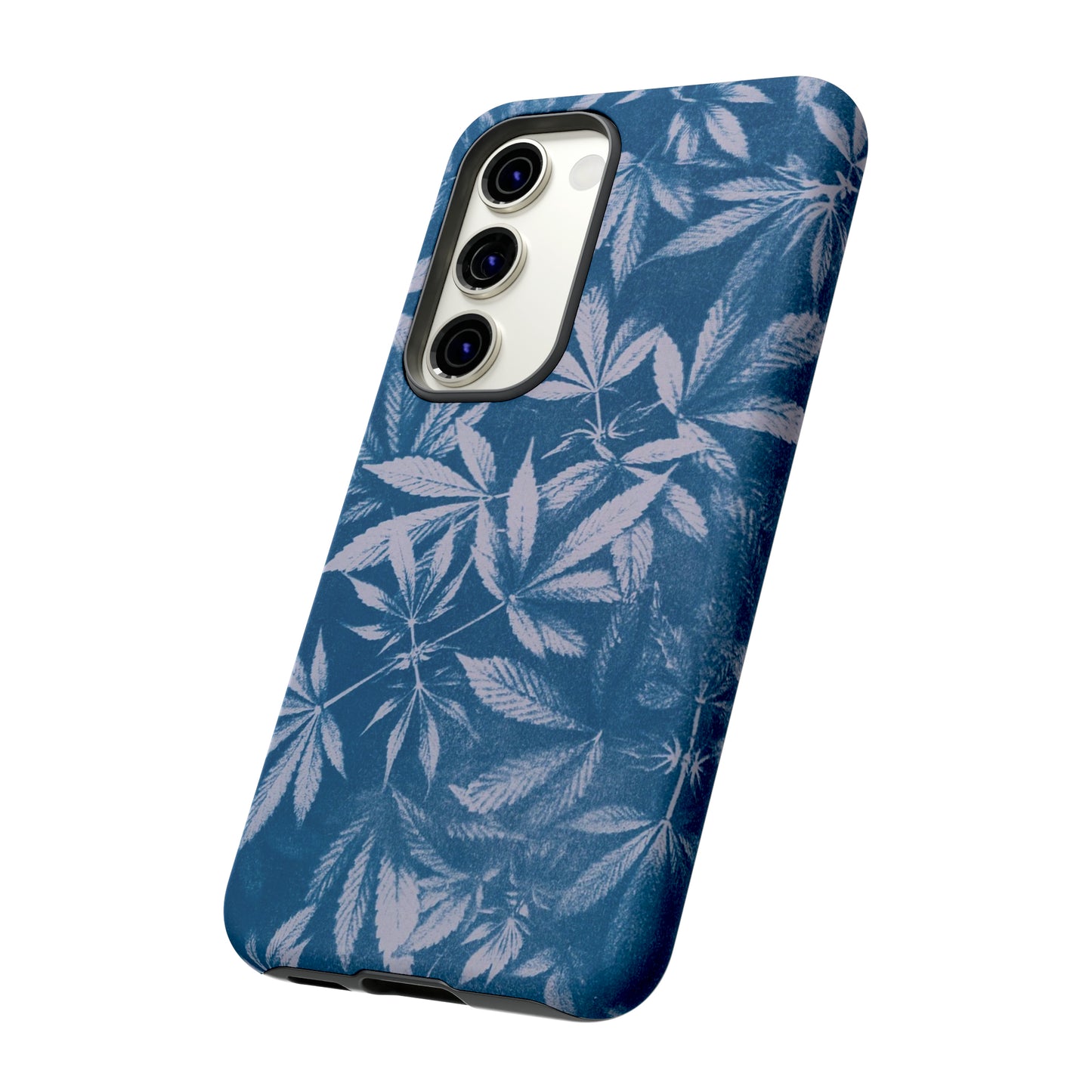 Tough Cell Phone Cases - Cyanotype on Lavender Print