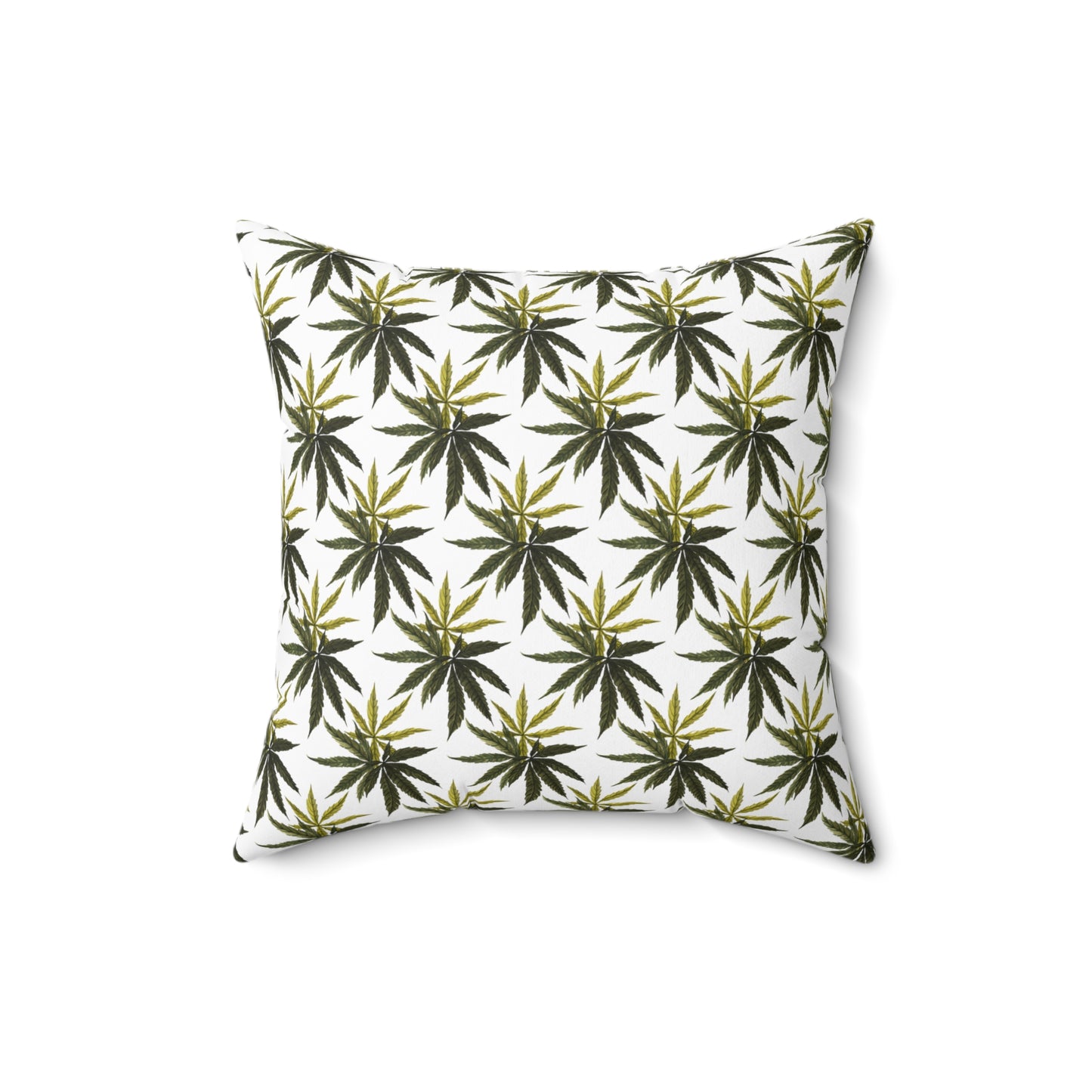 Faux Suede Square Pillow - Olive Smoke