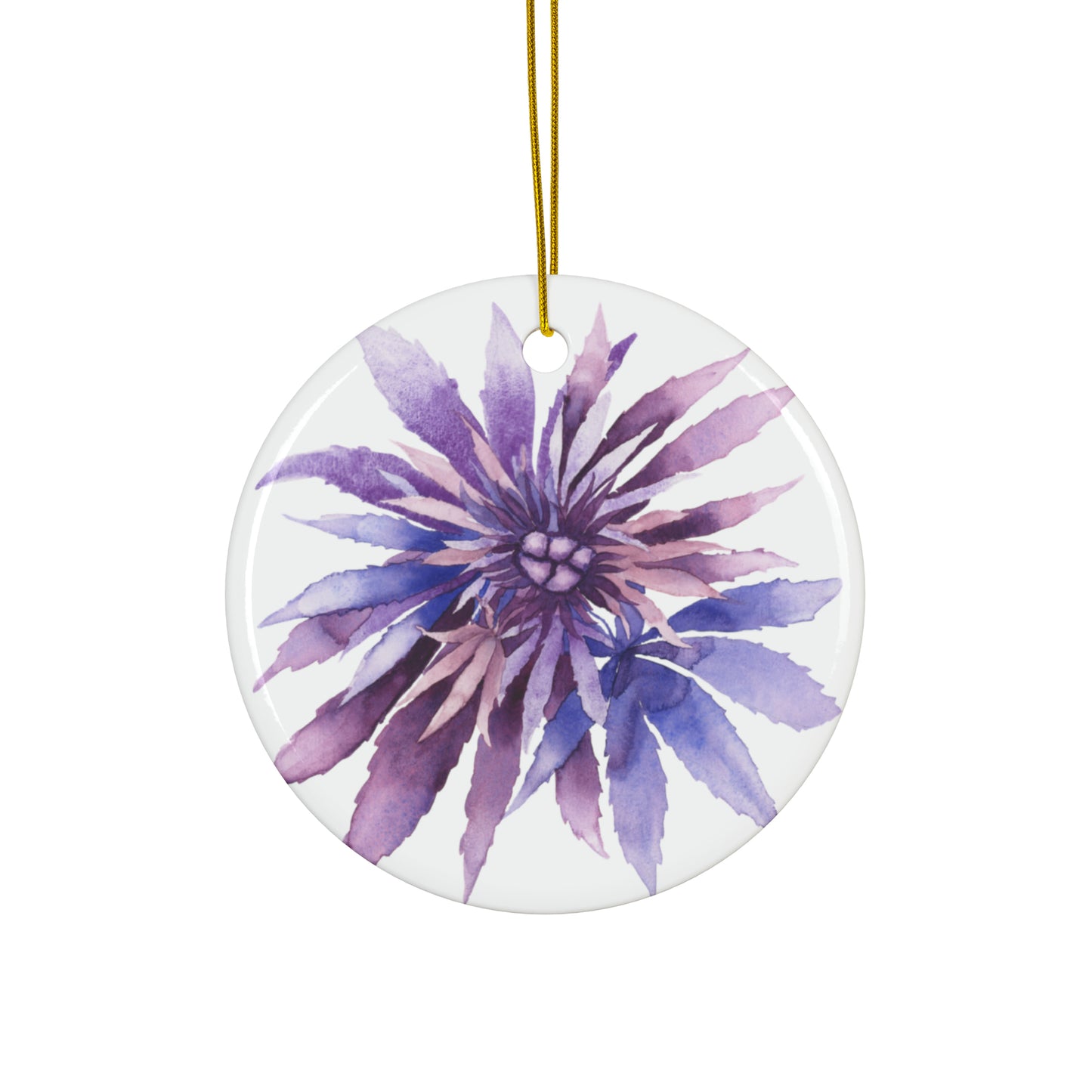 Ceramic Holiday Ornaments - Purple Passion