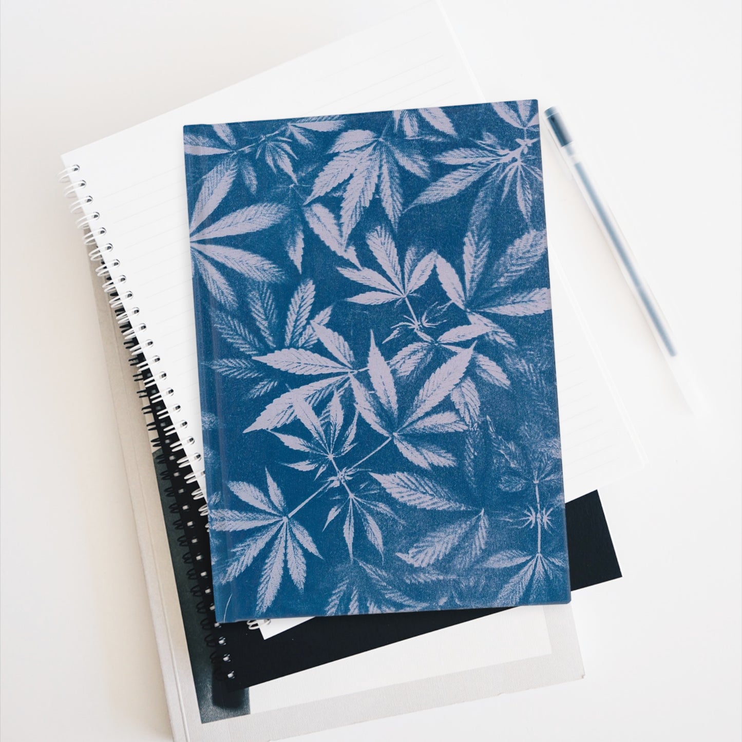 Journal - Blank Pages - Cyanotype on Lavender