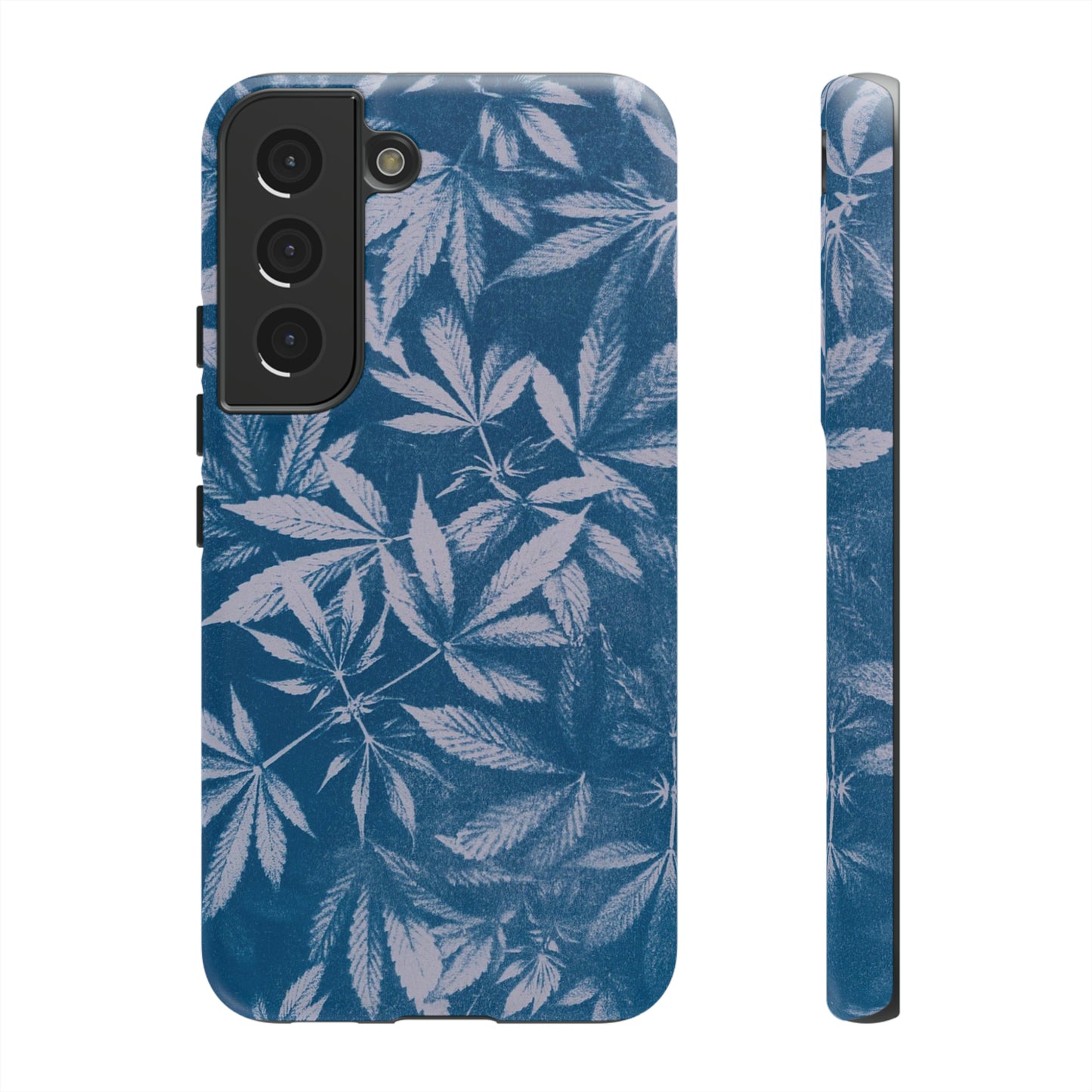 Tough Cell Phone Cases - Cyanotype on Lavender Print