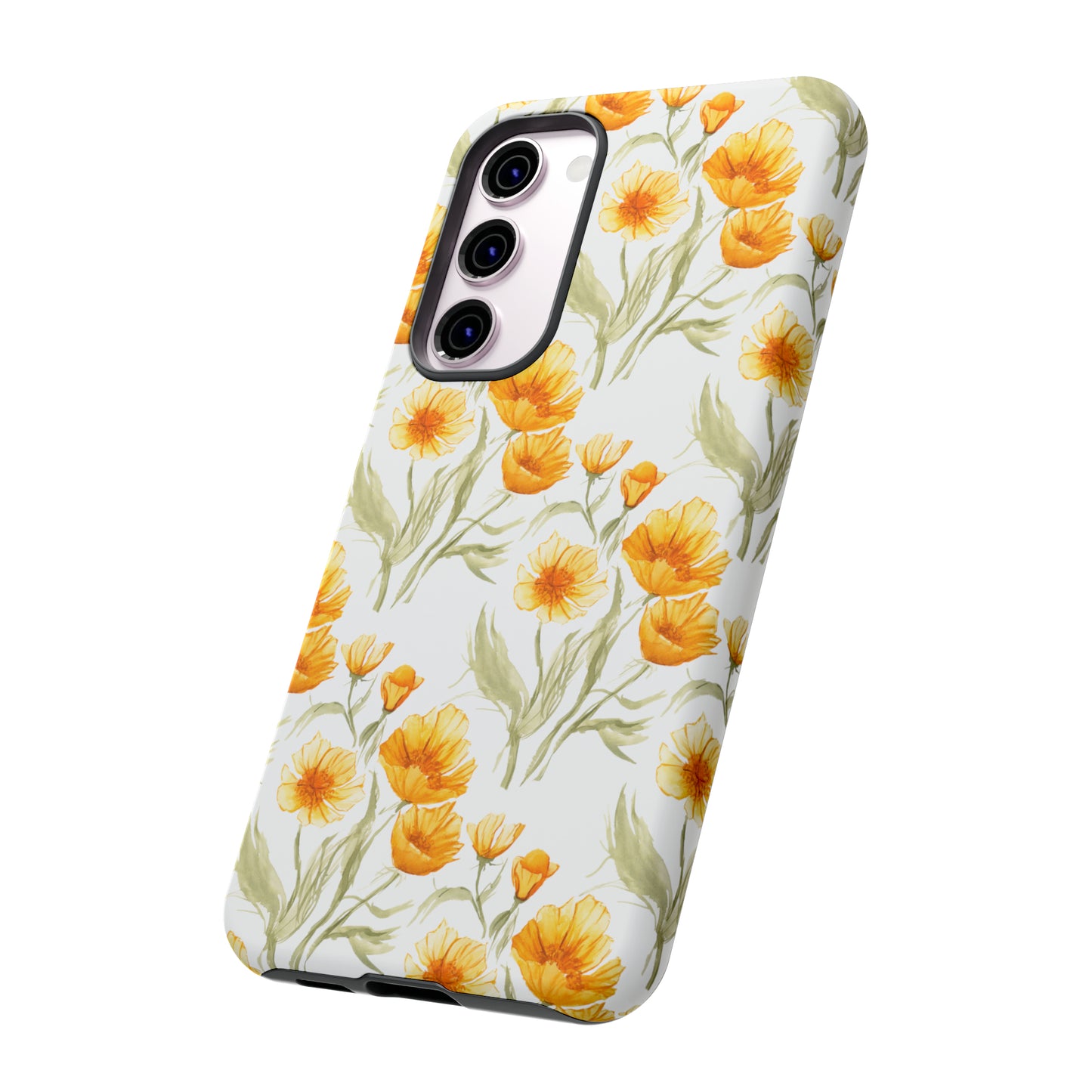 Tough Cell Phone Cases - Golden Poppies Print