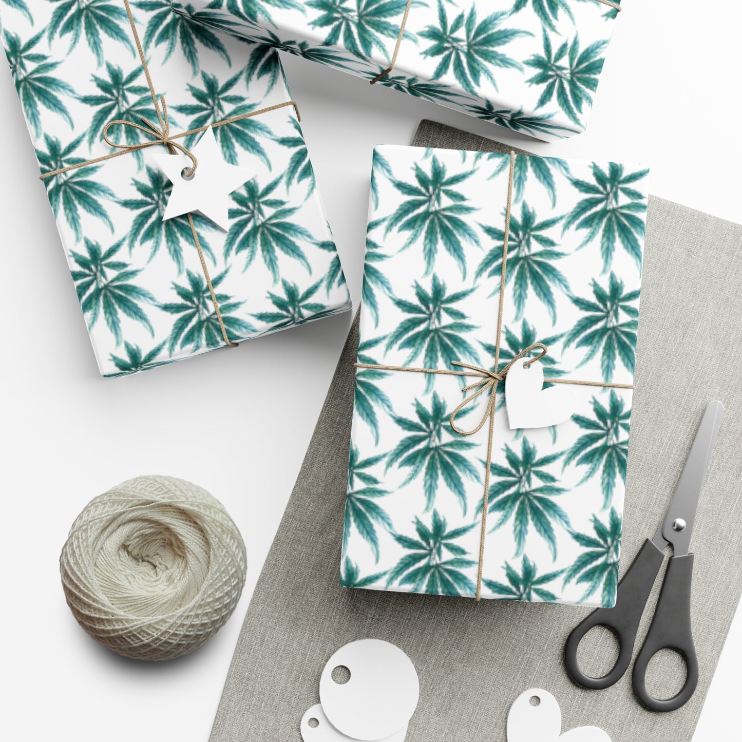 Gift Wrap Papers - Teal Dreamleaf Wrapping Paper