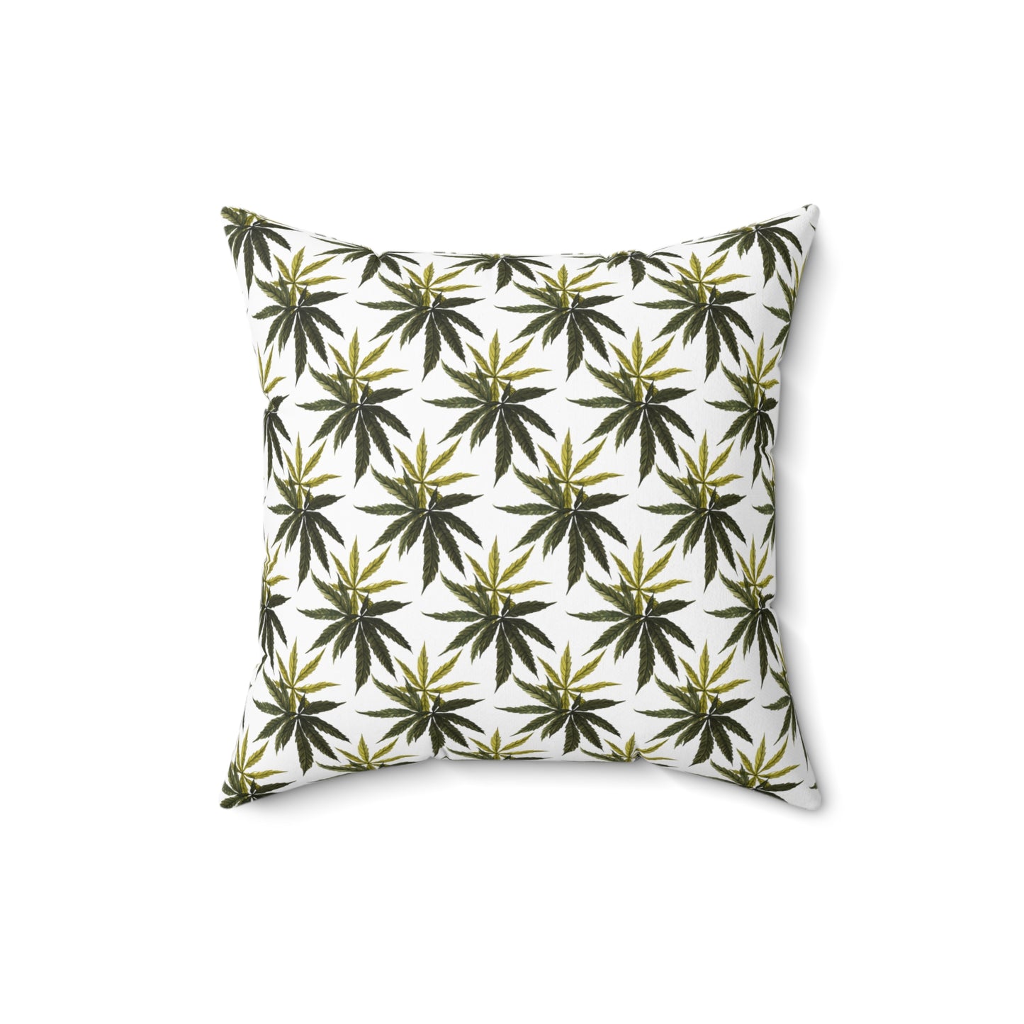 Faux Suede Square Pillow - Olive Smoke