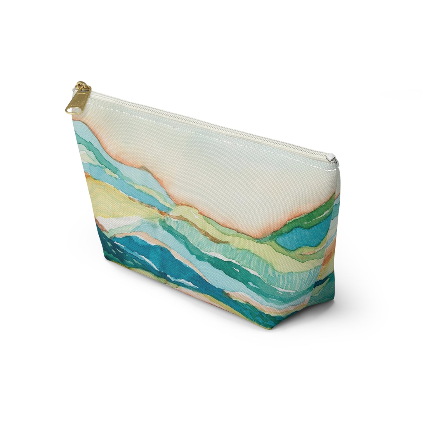 Roomy Accessory Pouch - Watercolor Landscape