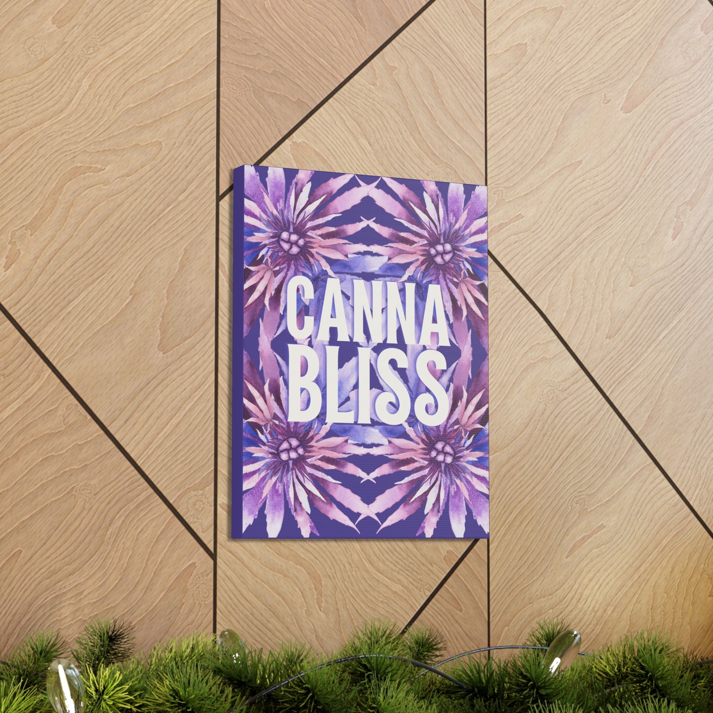 Canvas Gallery Wrap Prints - Cannabliss in Purple