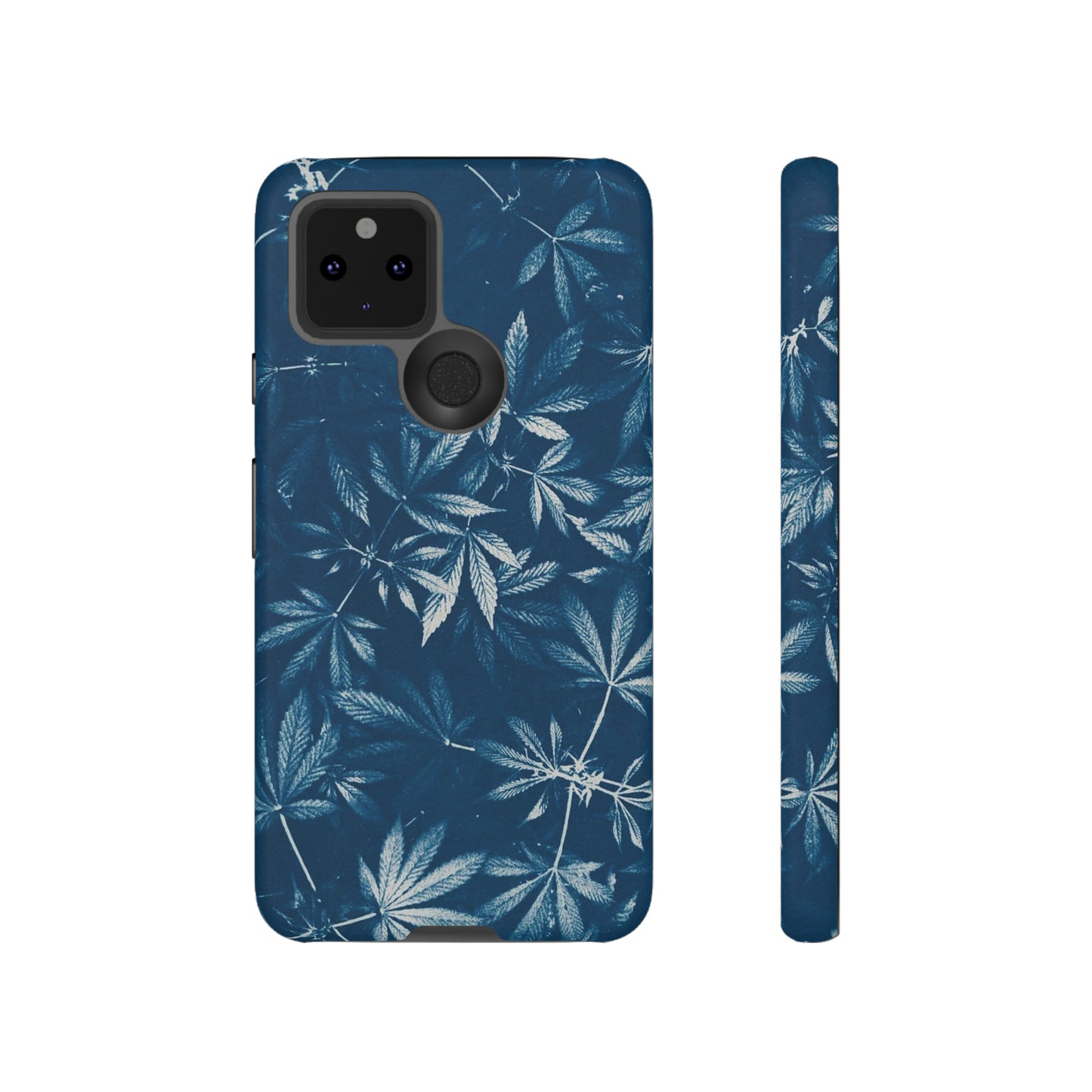 Tough Cell Phone Cases - Cannabis Field Cyanotype Print