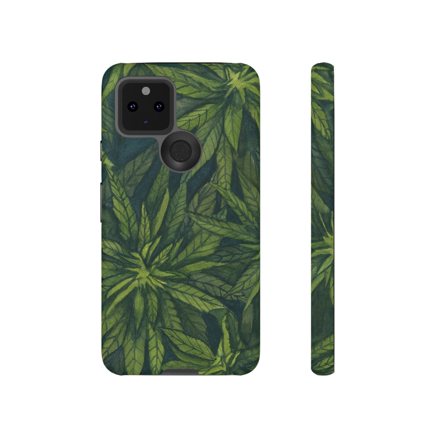 Tough Cell Phone Cases - Watercolor Cannabis Field