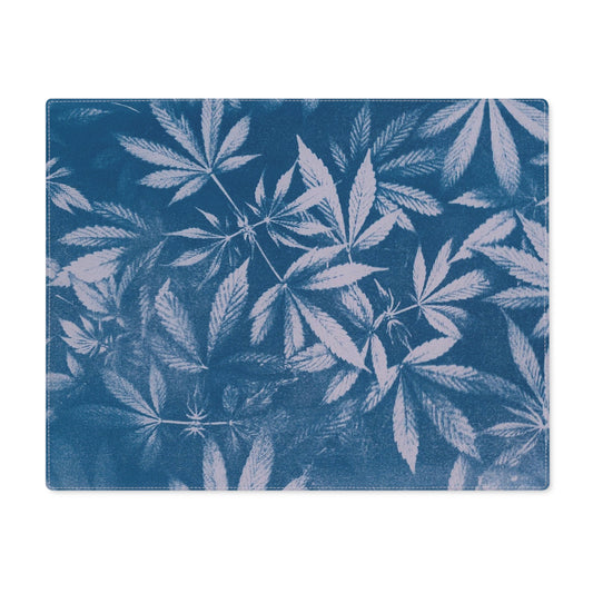 100% Cotton Placemat, 1pc - Cyanotype on Lavender Print