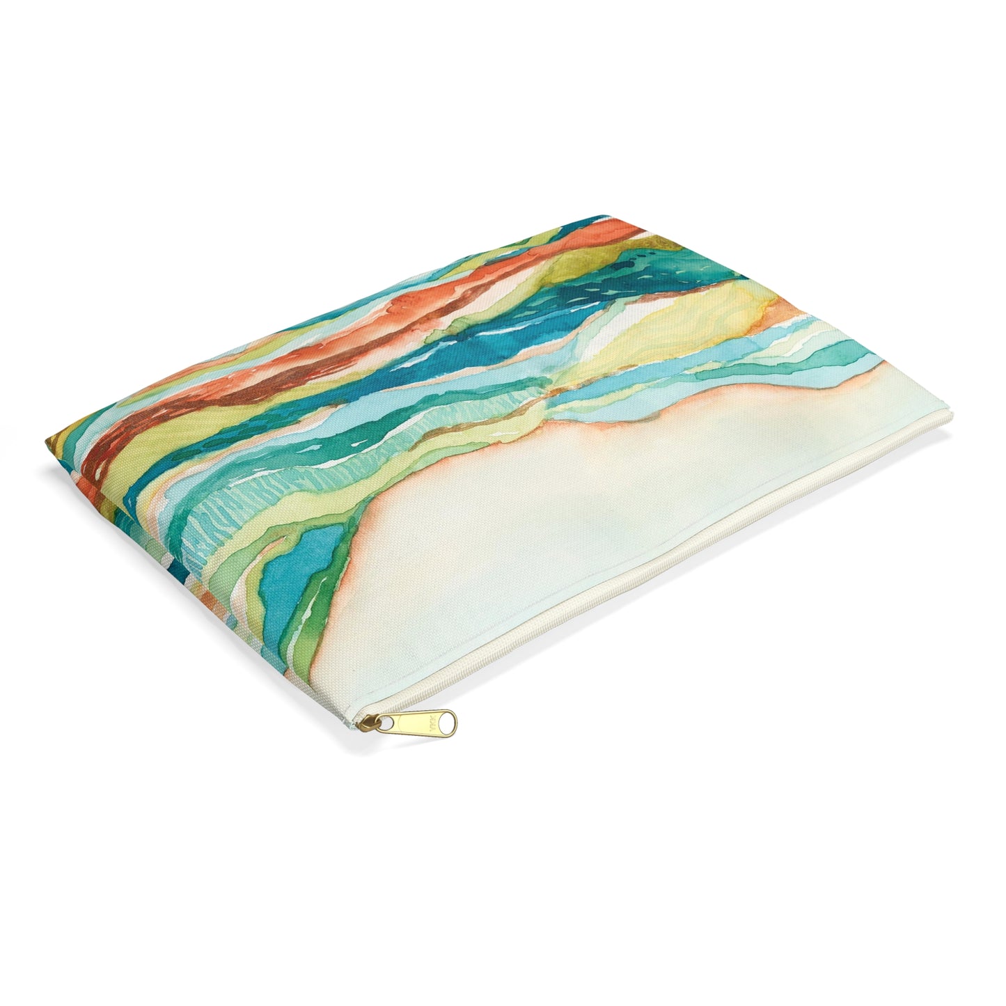 Flat Accessory Pouch - Watercolor Mountains