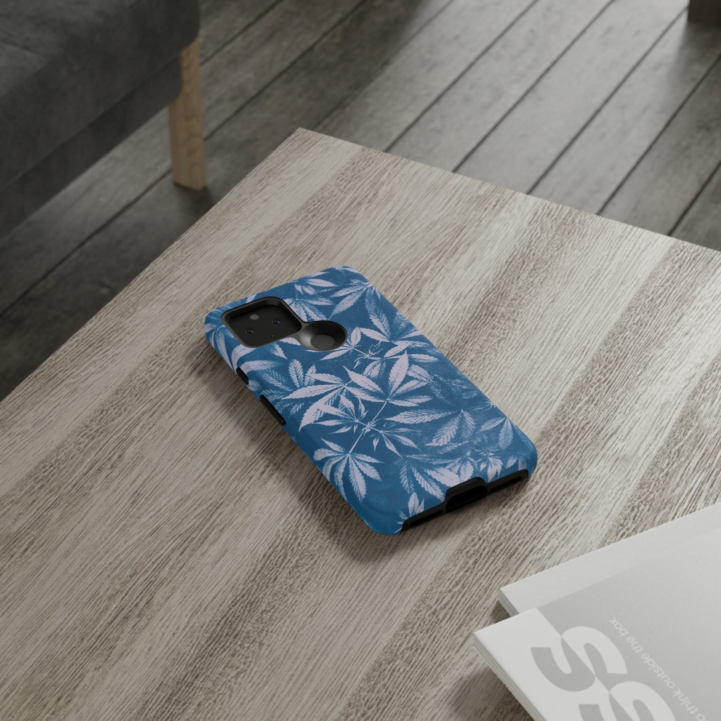 Tough Cell Phone Cases - Cyanotype on Lavender Print