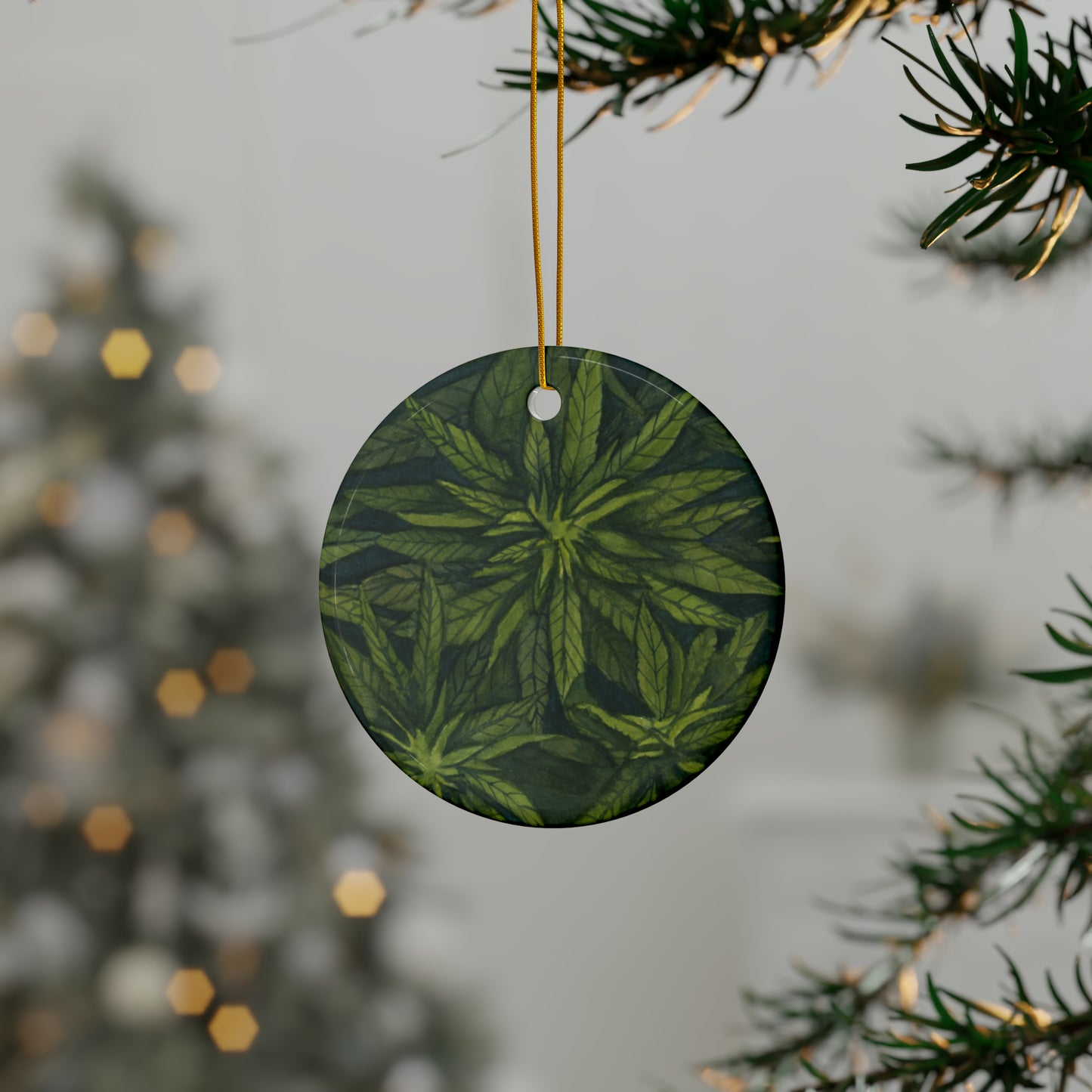 Ceramic Holiday Ornaments - Green Gardens