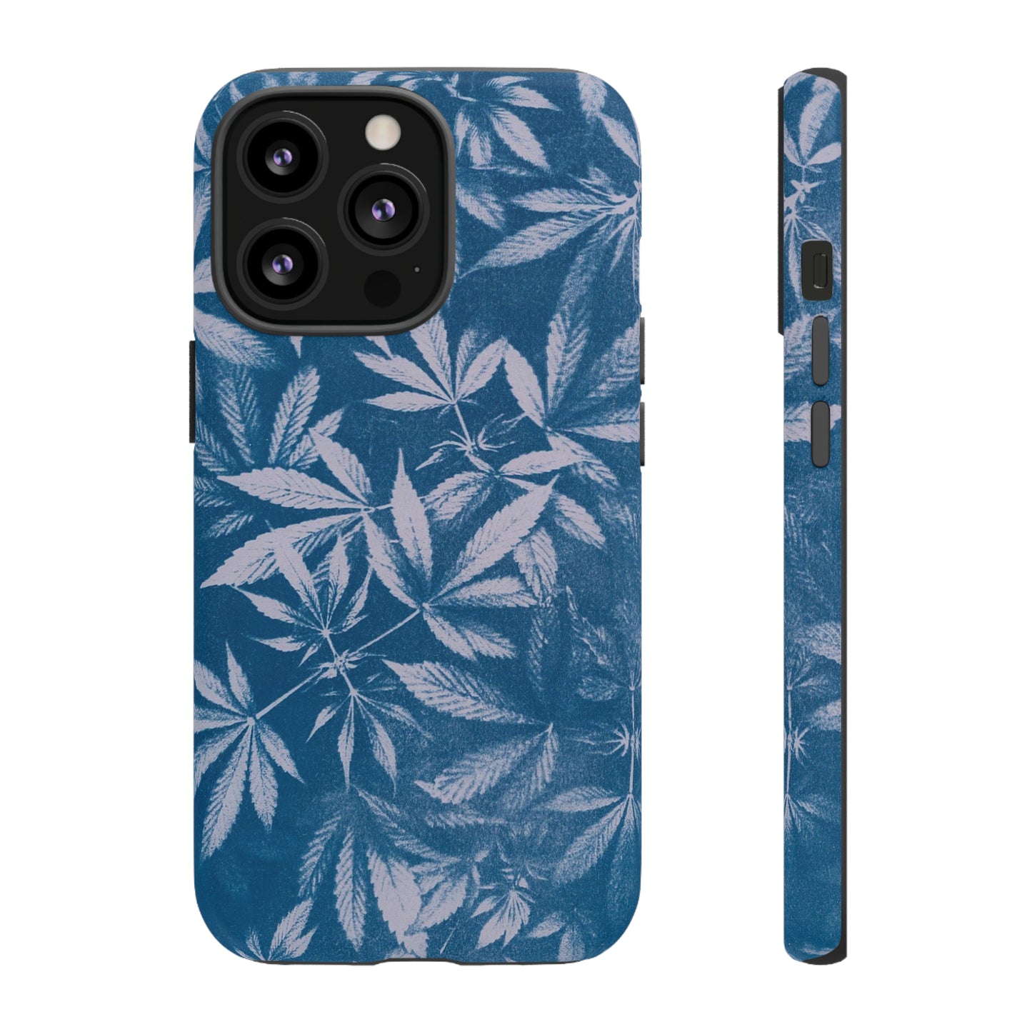 Tough Cell Phone Cases - Cyanotype on Lavender Print