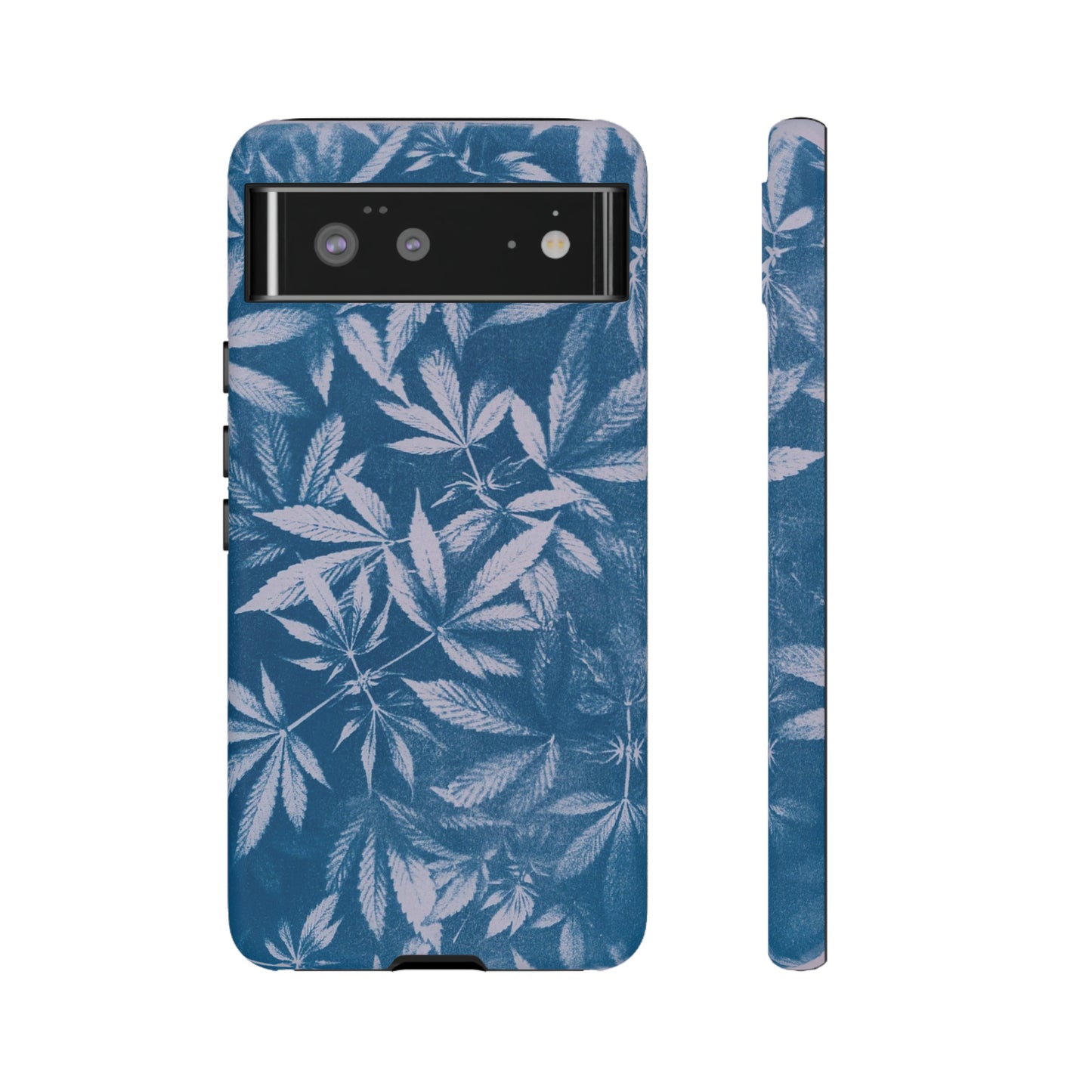 Tough Cell Phone Cases - Cyanotype on Lavender Print