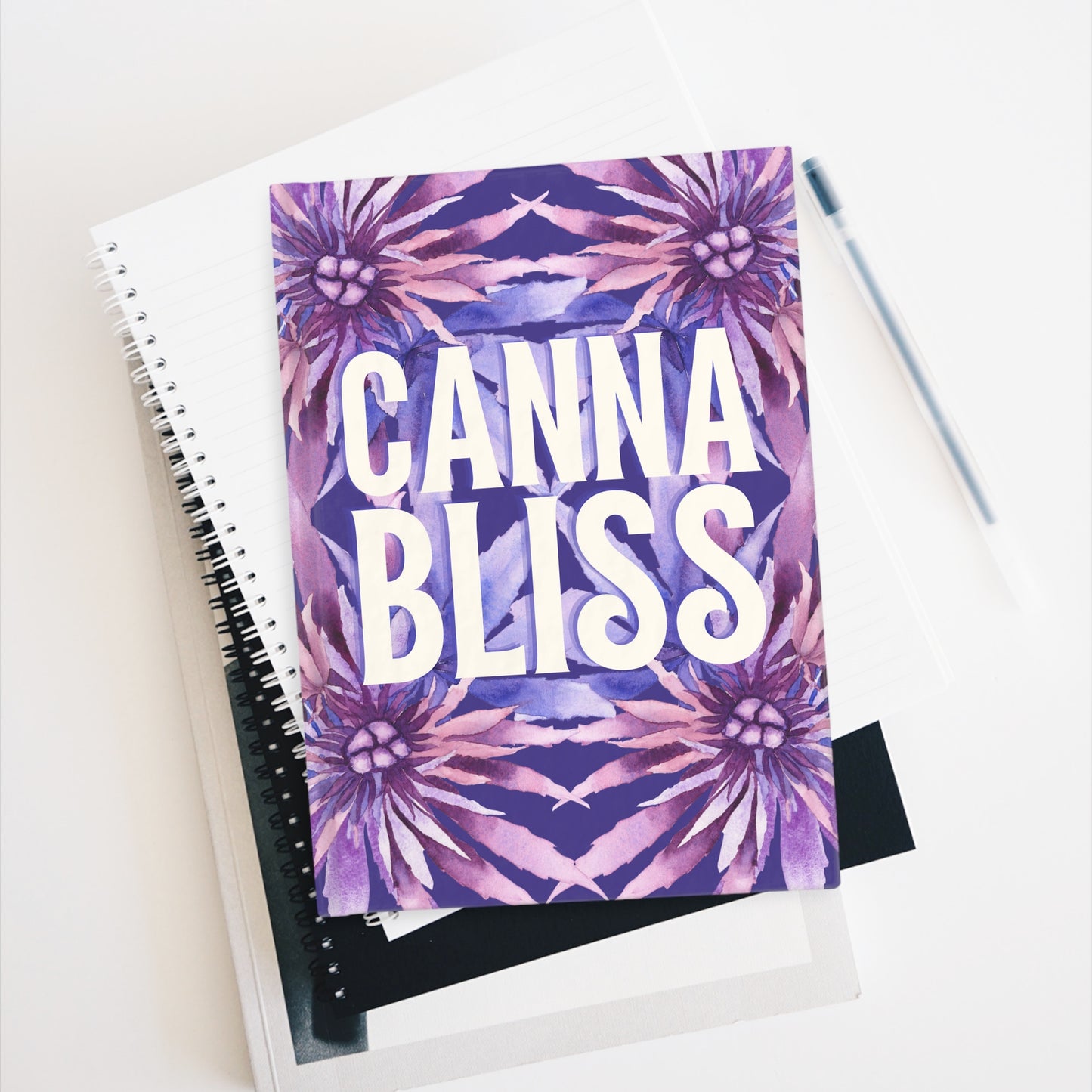 Journal - Blank Pages - Cannabliss Purple