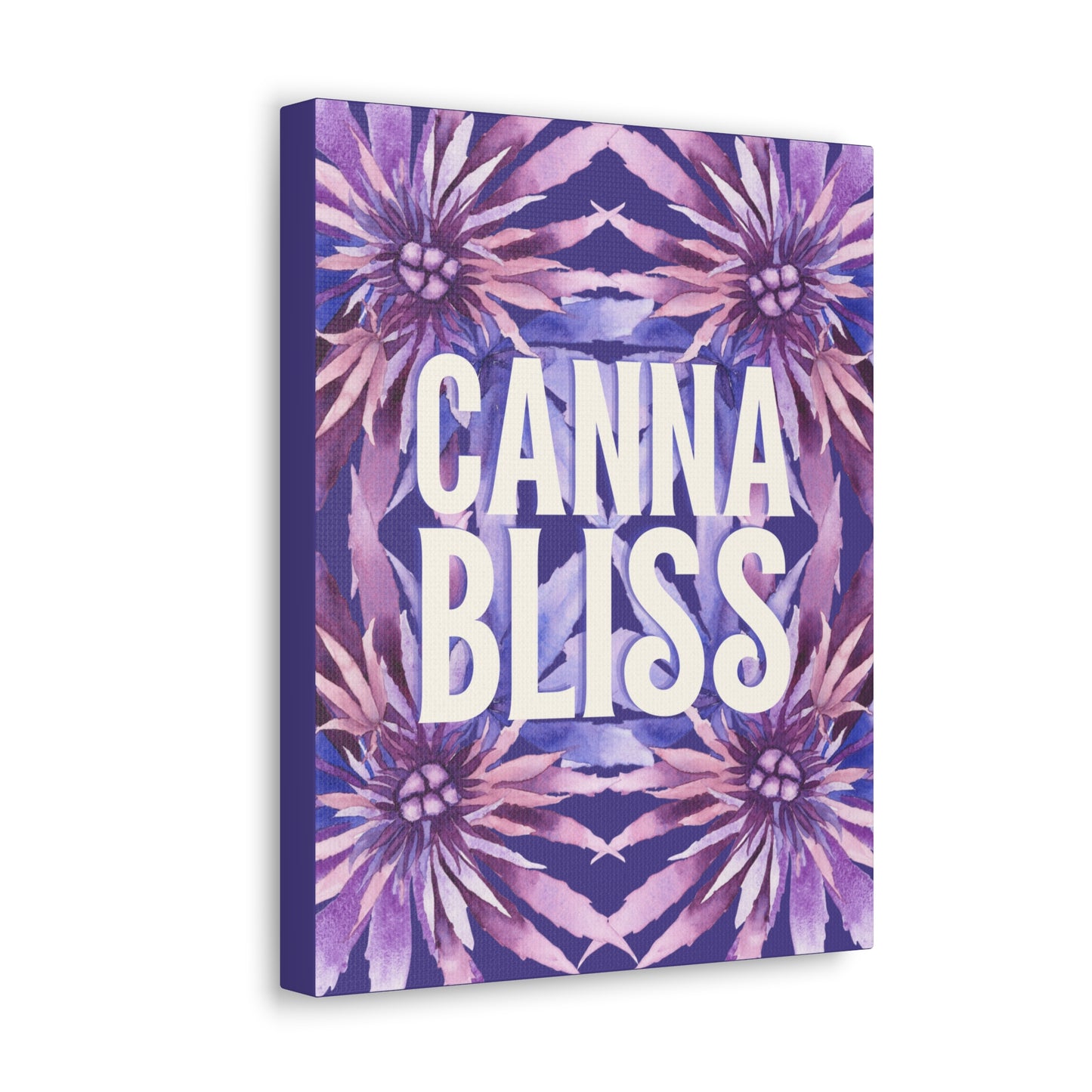 Canvas Gallery Wrap Prints - Cannabliss in Purple