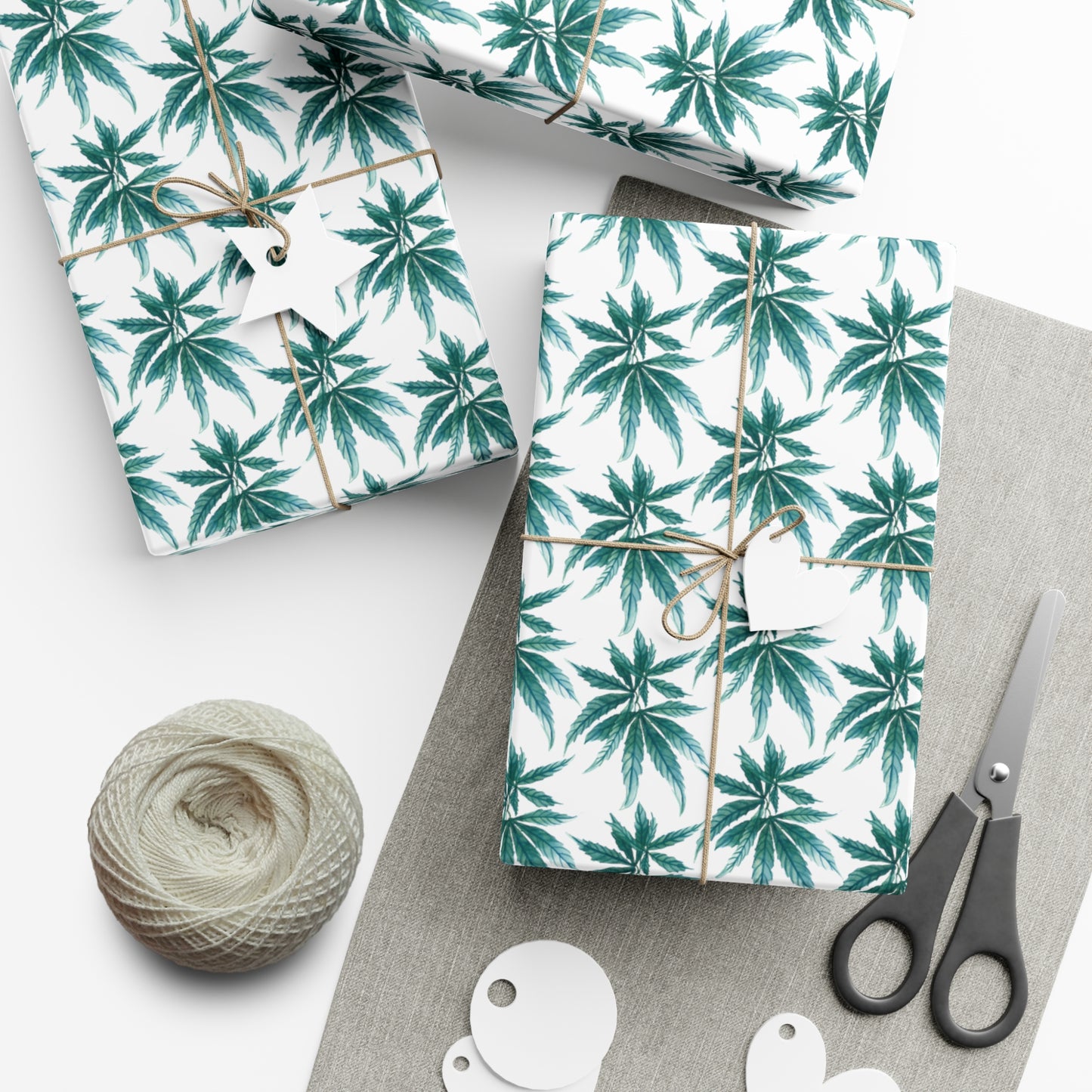 Gift Wrap Papers - Teal Dreamleaf Wrapping Paper