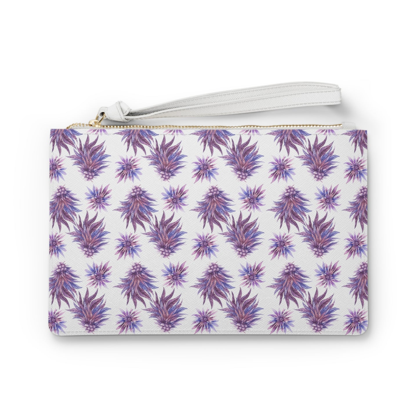 Vegan Leather Clutch Bag - Purple Passion