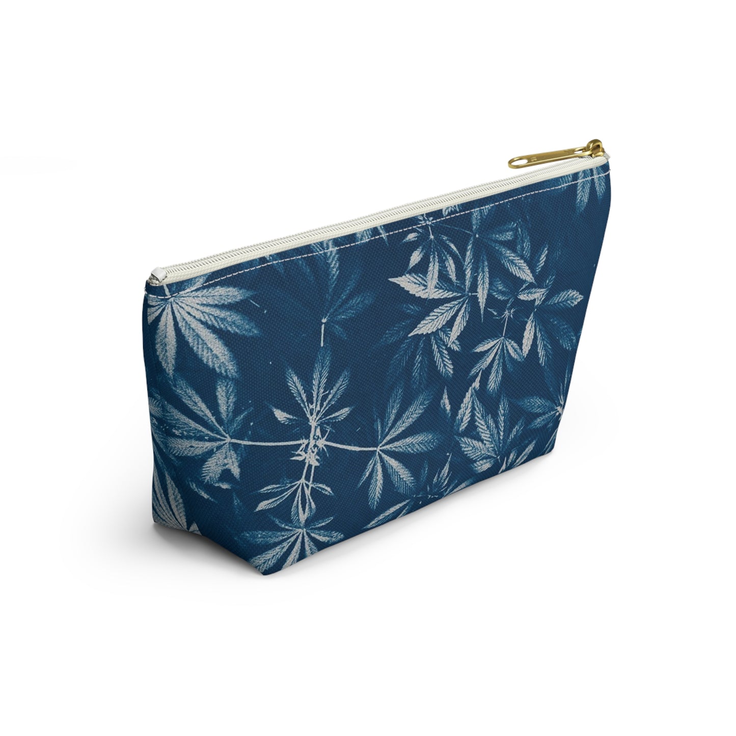 Roomy Accessory Pouch - Cyanotype Print 2