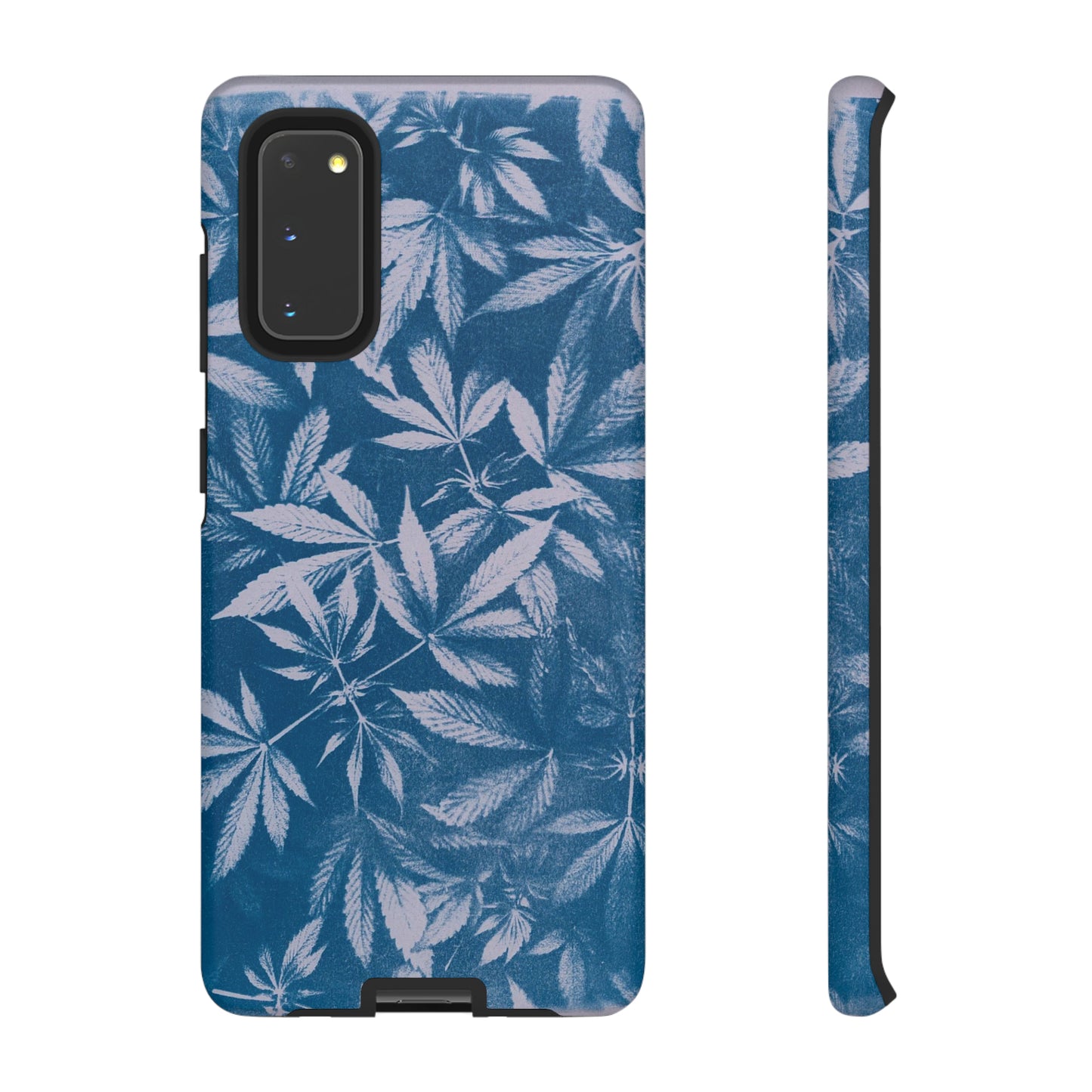 Tough Cell Phone Cases - Cyanotype on Lavender Print