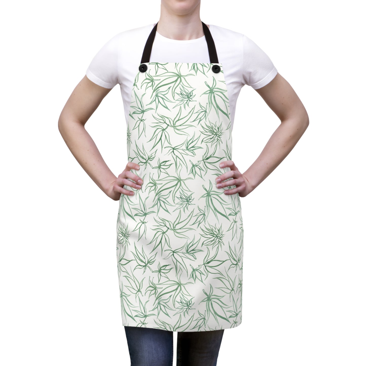 Apron - Sketches in Green