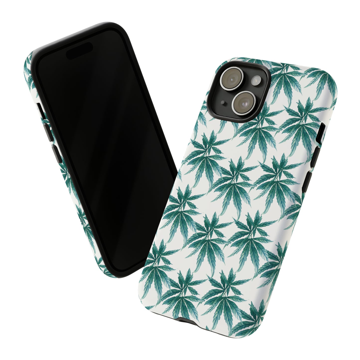 Copy of Tough Cell Phone Cases - Watercolor Cannabis Field