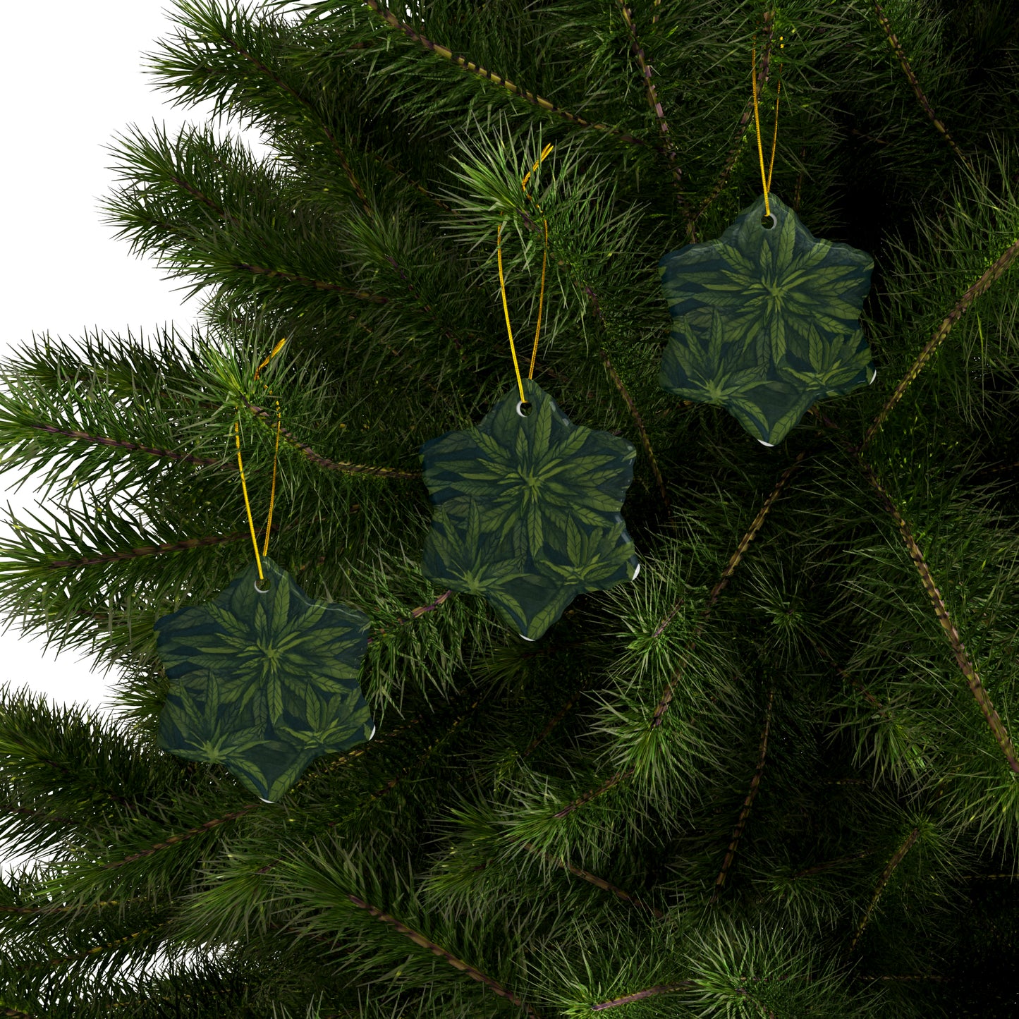 Ceramic Holiday Ornaments - Green Gardens