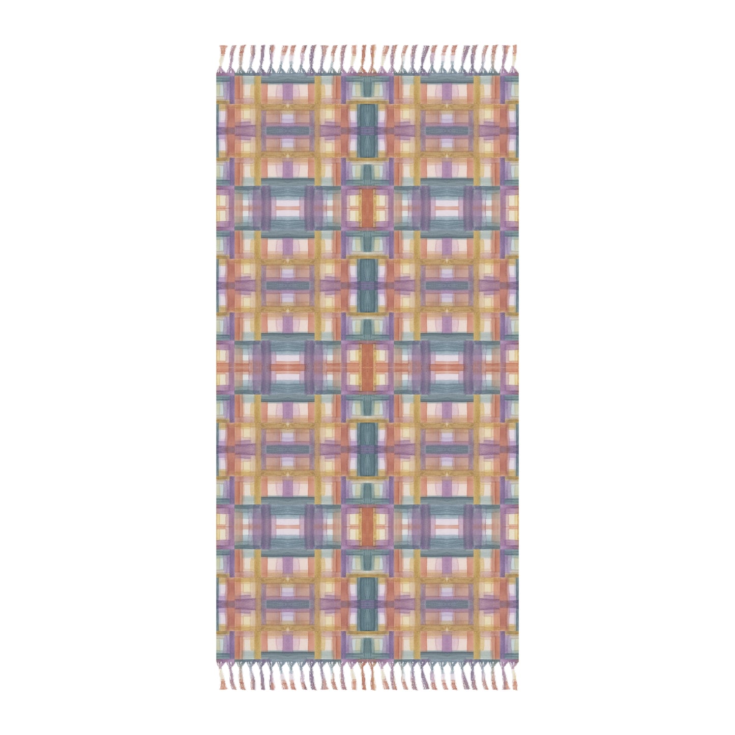 Boho Beach Cloth - Painterly Plaid