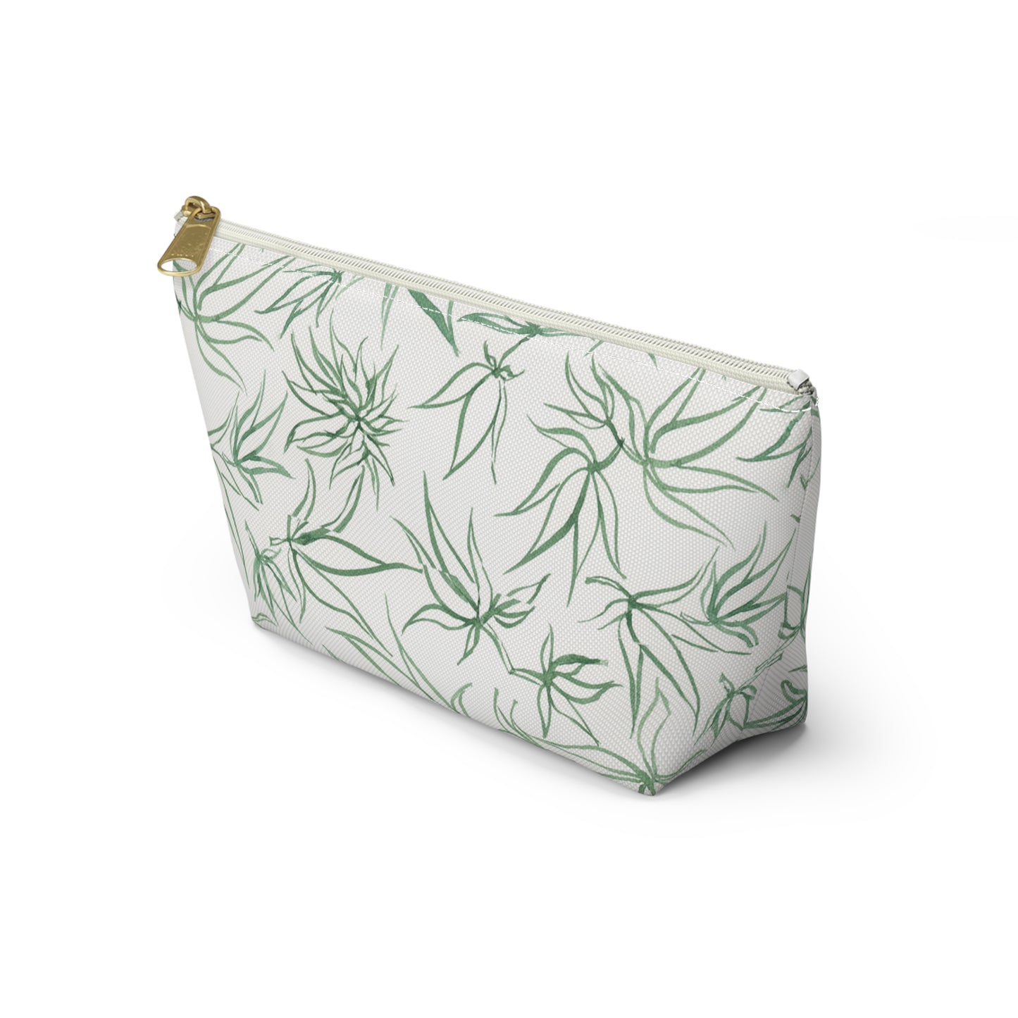 Roomy Accessory Pouch - Sketches in Green