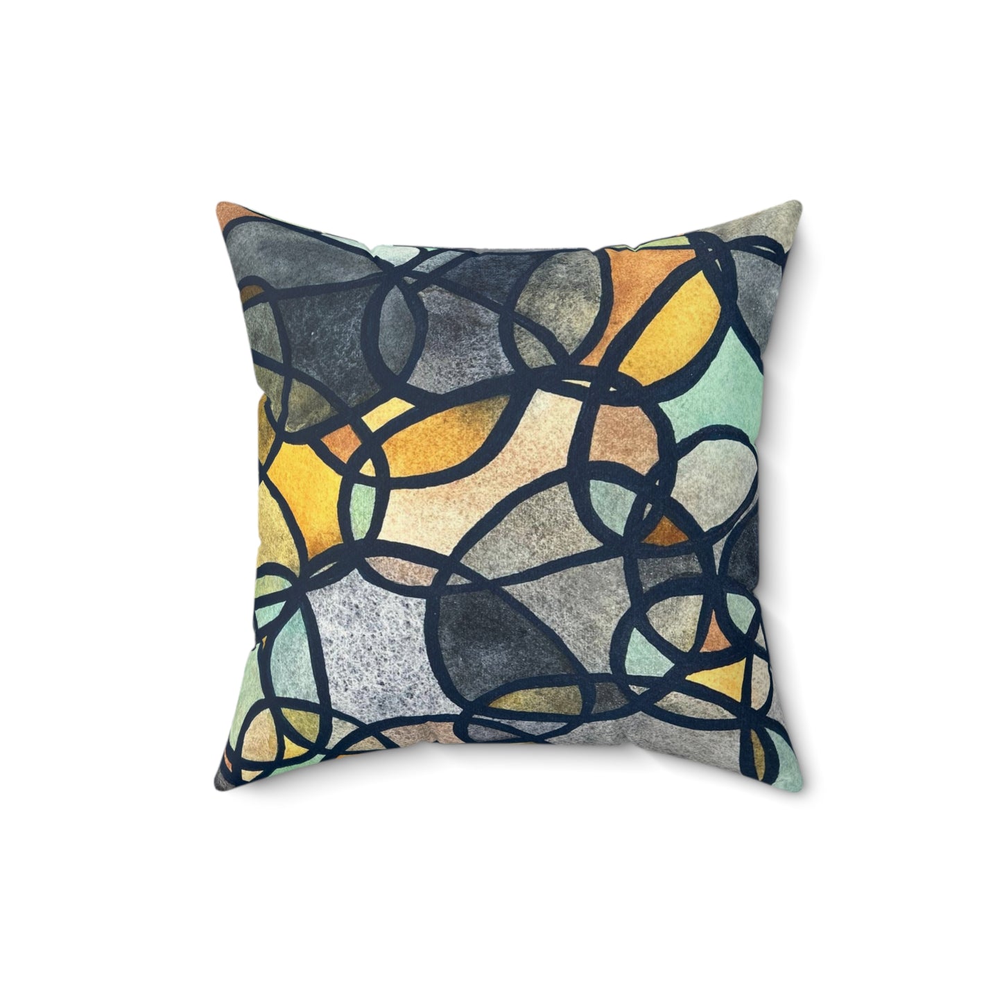 Faux Suede Square Pillow - Chromatic Connections