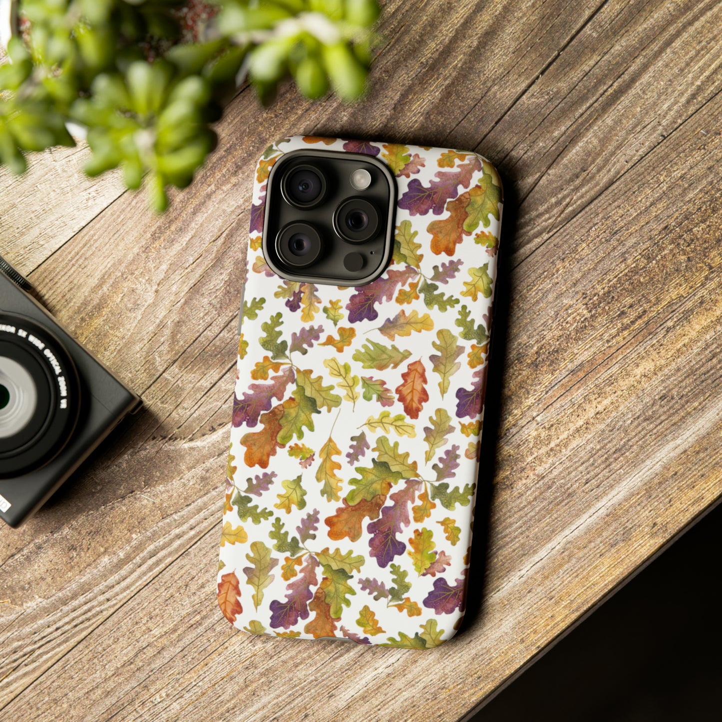 Tough Cell Phone Cases - Watercolor Autumn Leaves