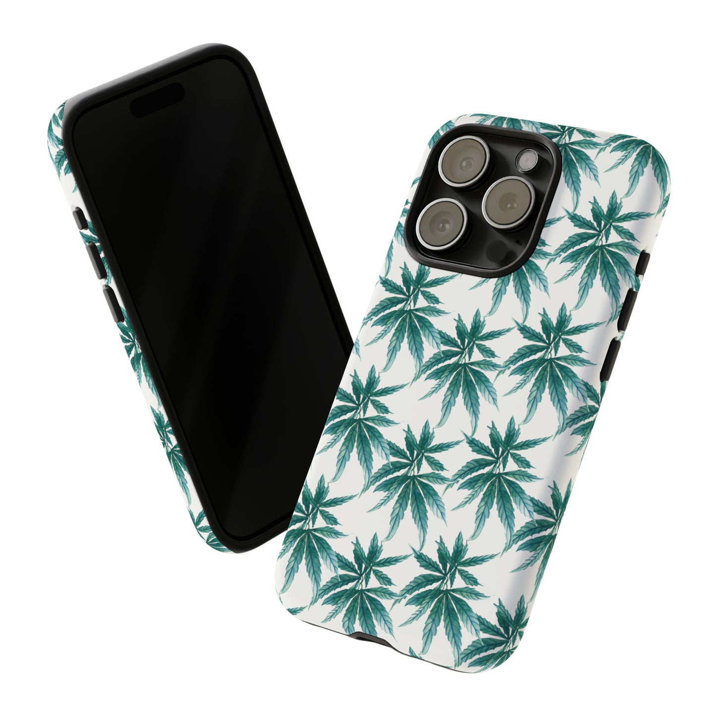 Copy of Tough Cell Phone Cases - Watercolor Cannabis Field