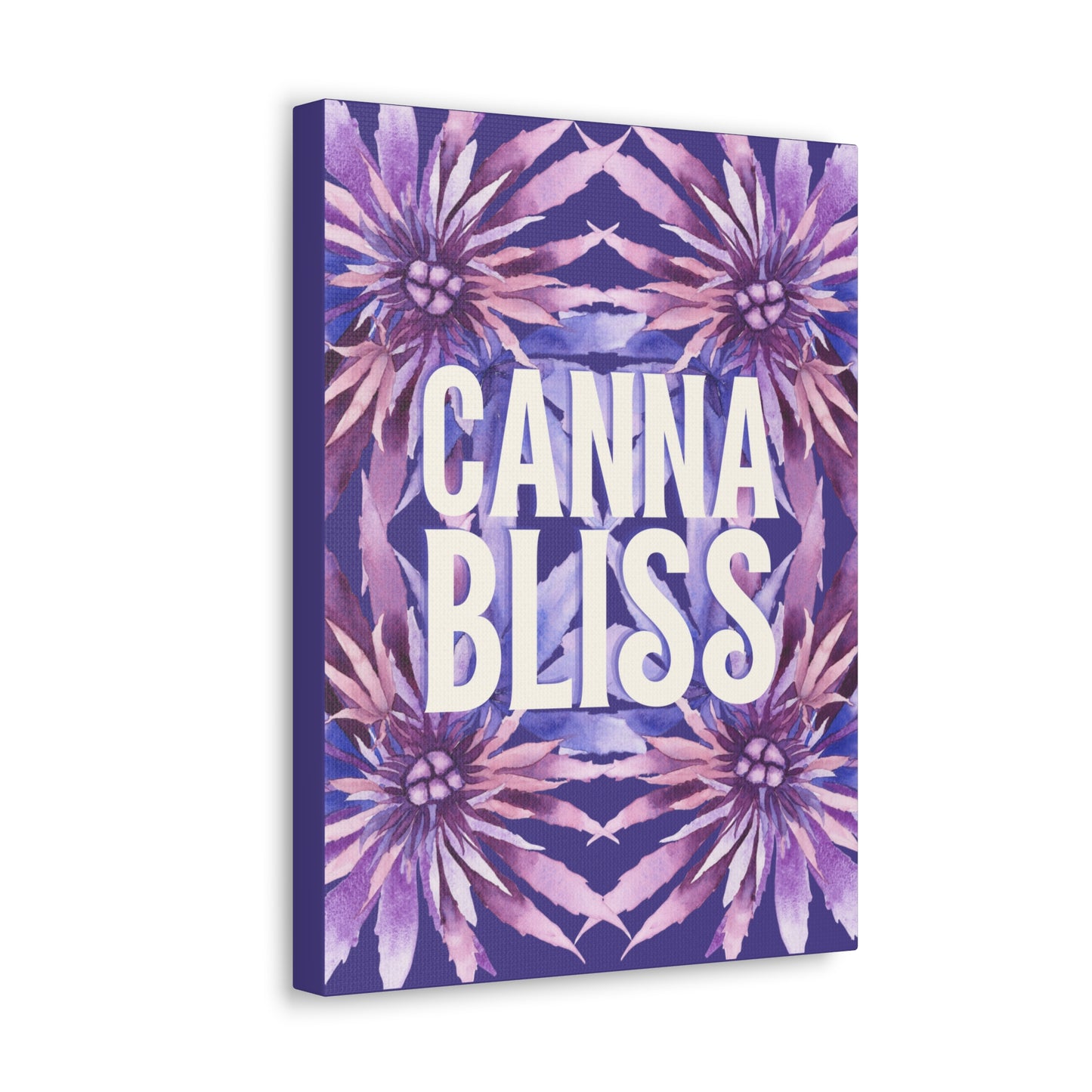 Canvas Gallery Wrap Prints - Cannabliss in Purple