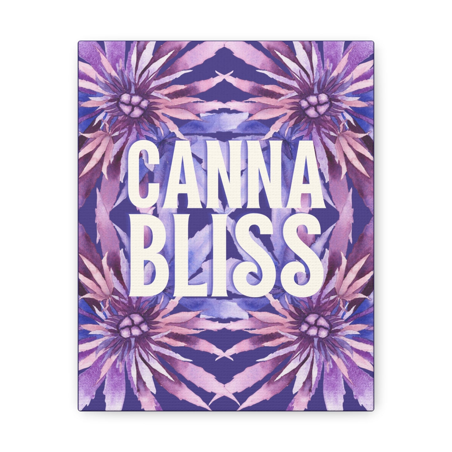 Canvas Gallery Wrap Prints - Cannabliss in Purple