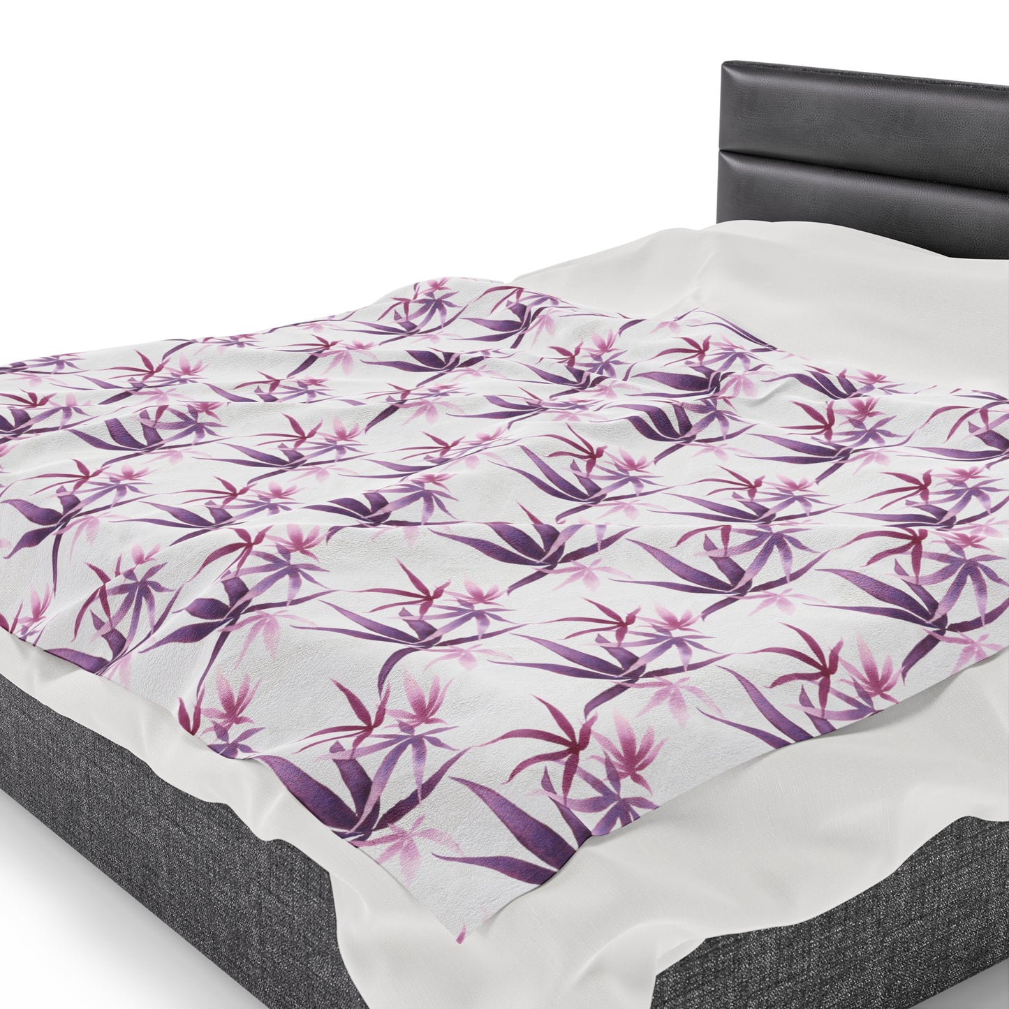 Velveteen Plush Blanket - Orchid Dreams