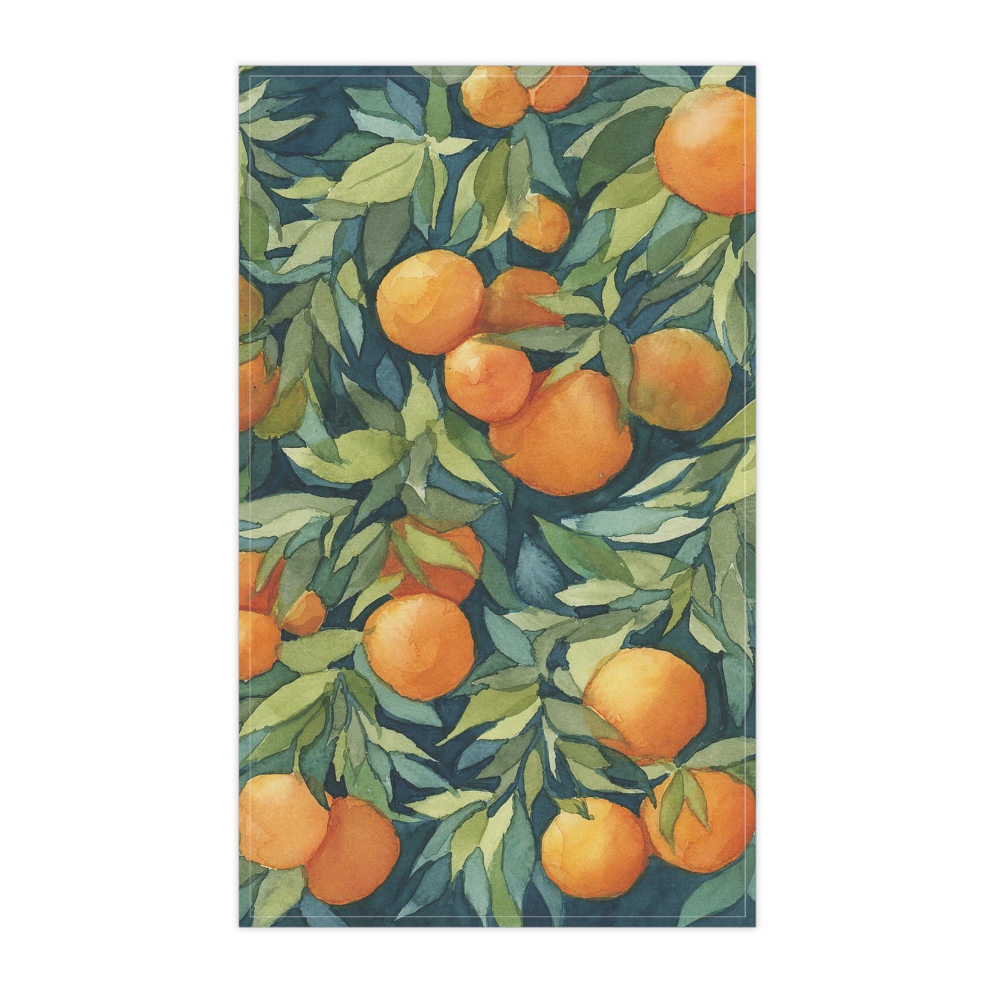 100% Cotton Twill Kitchen Towel - Orange Grove