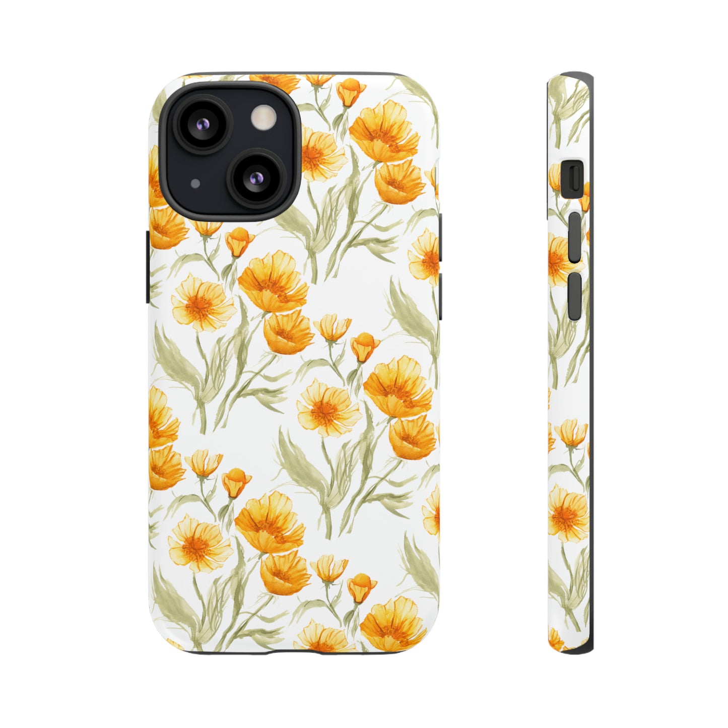 Tough Cell Phone Cases - Golden Poppies Print