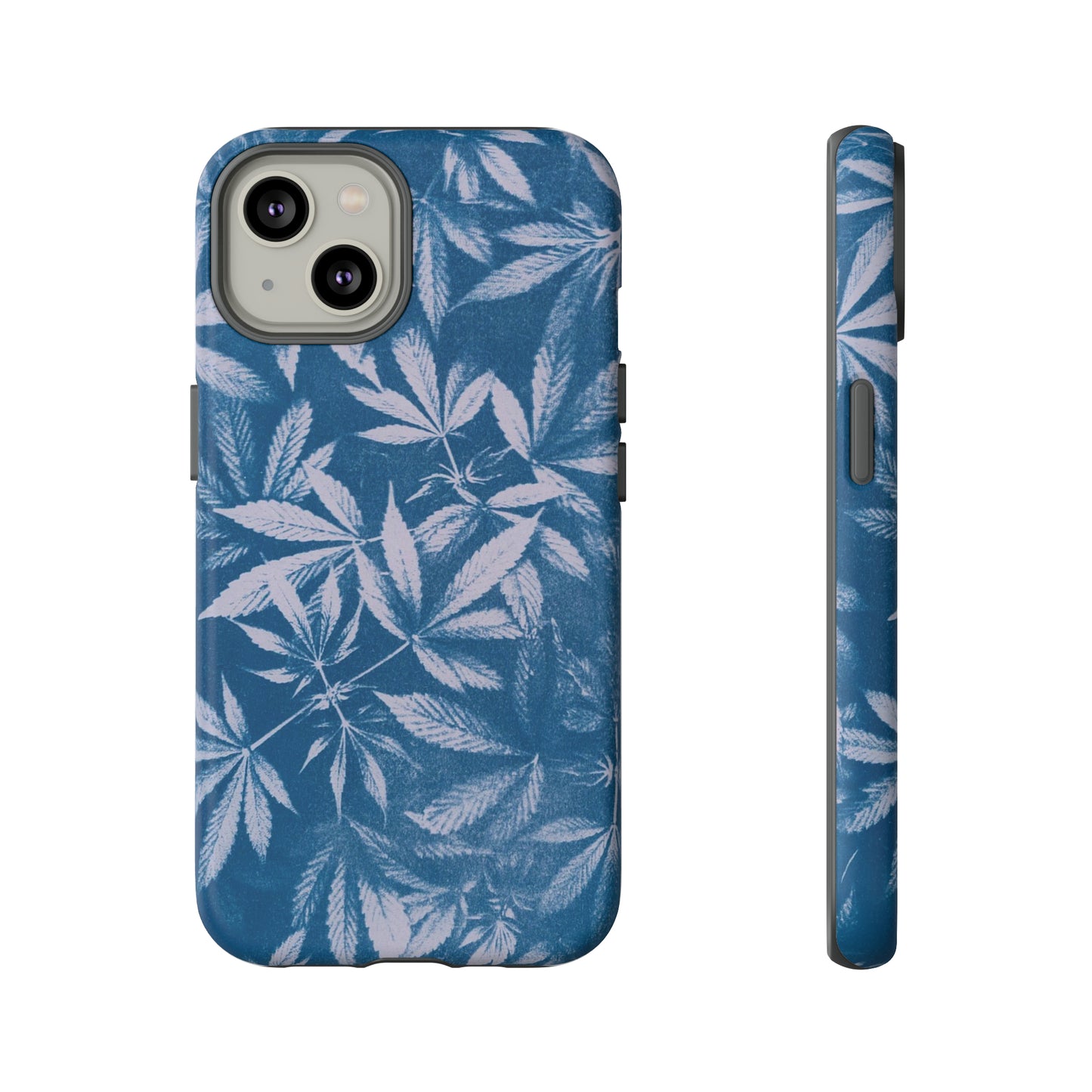 Tough Cell Phone Cases - Cyanotype on Lavender Print