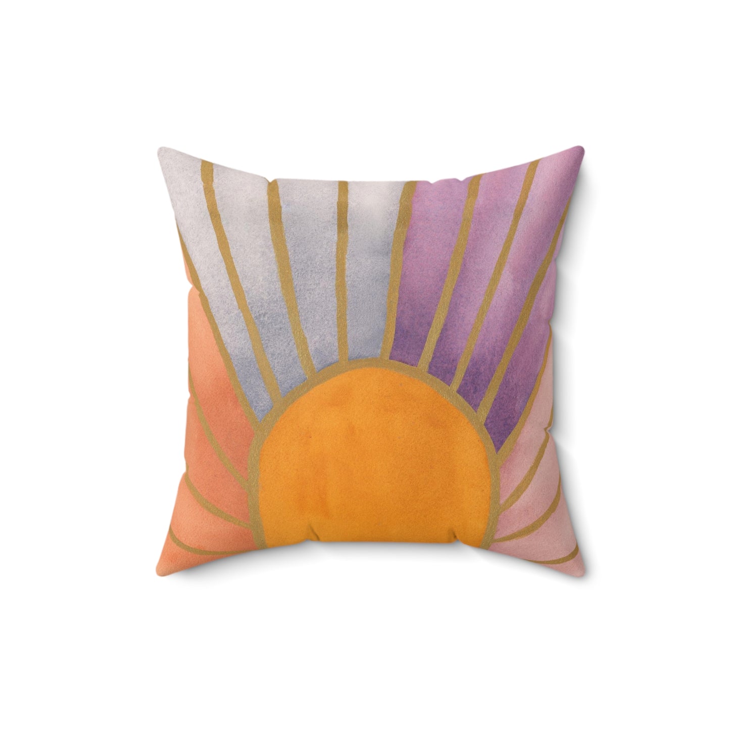 Faux Suede Square Pillow - Lavender Twilight