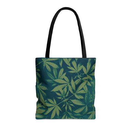 Tote Bag (3 sizes!) - Cyanotype on Green